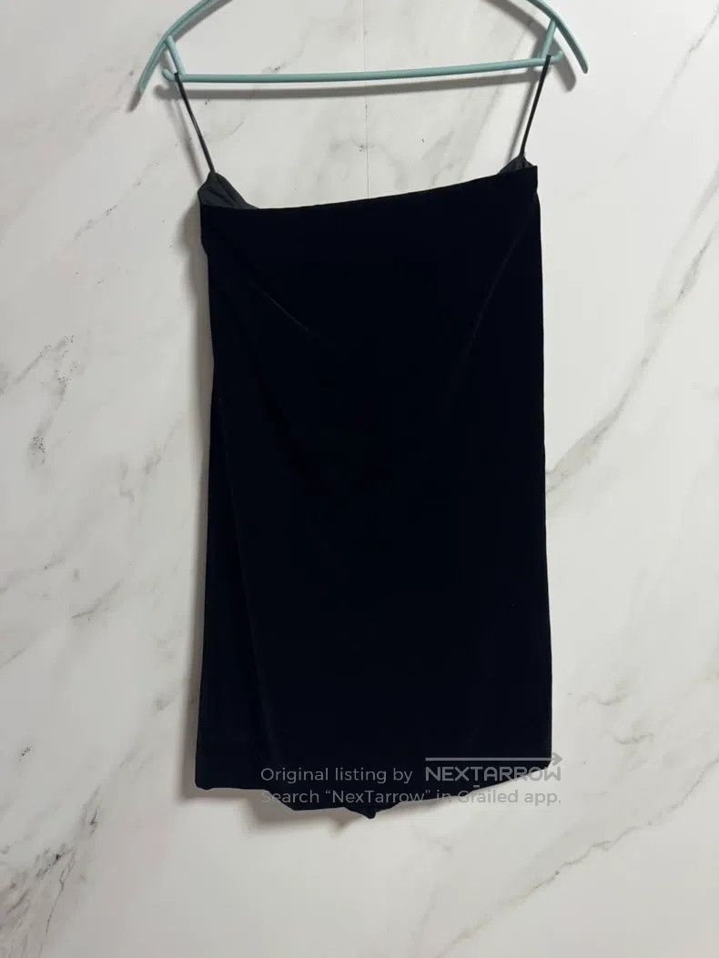 Hermes Hermes Black Velvet Strapless Dress Size XXS / US 00 / IT 34 - 3 Thumbnail