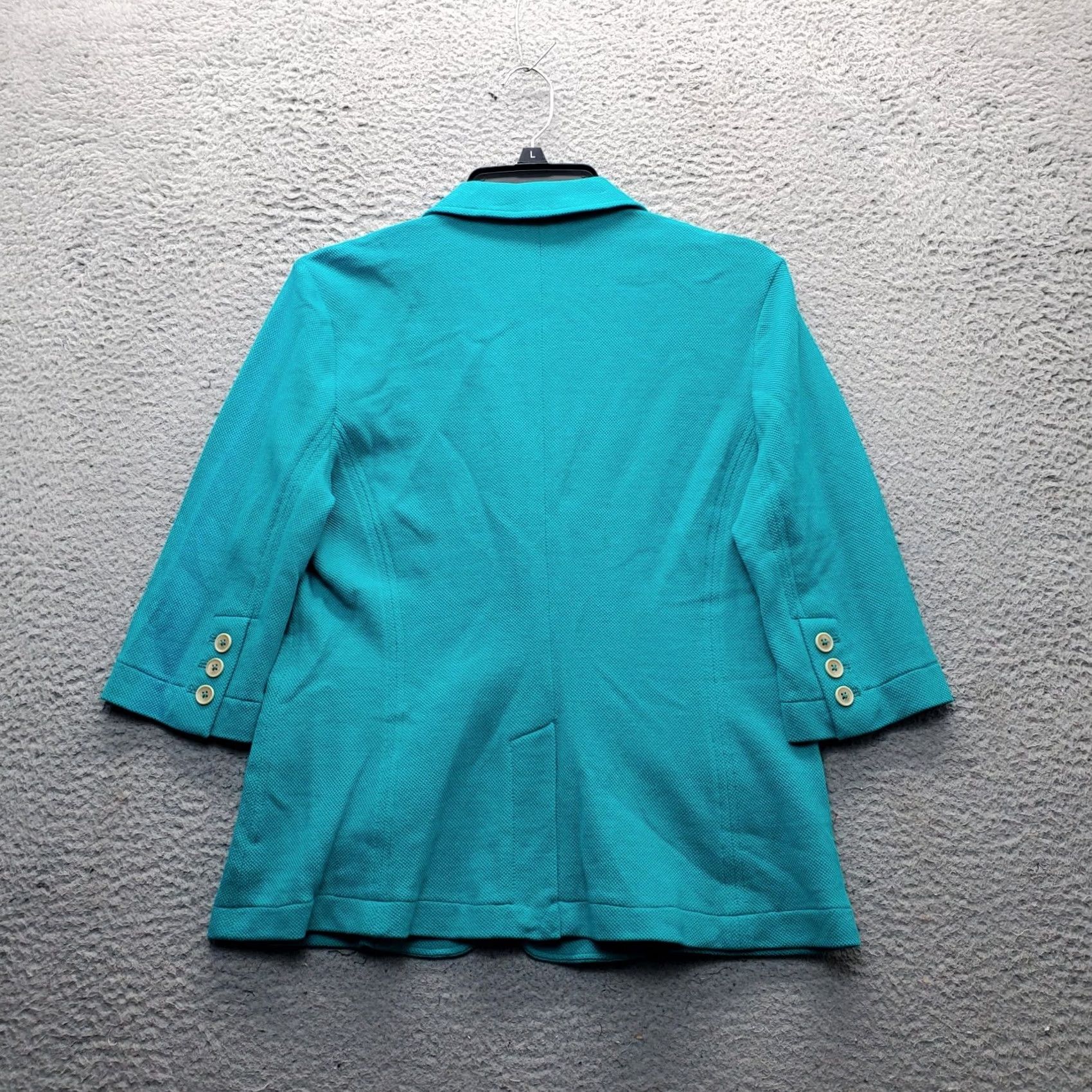 Lord & Taylor LORD & TAYLOR Blazer Jacket Womens M Blue Single Breasted Notch Lapel 1 Button Blazer Womens Size M Blue - NWT Size M / US 6-8 / IT 42-44 - 2 Thumbnail