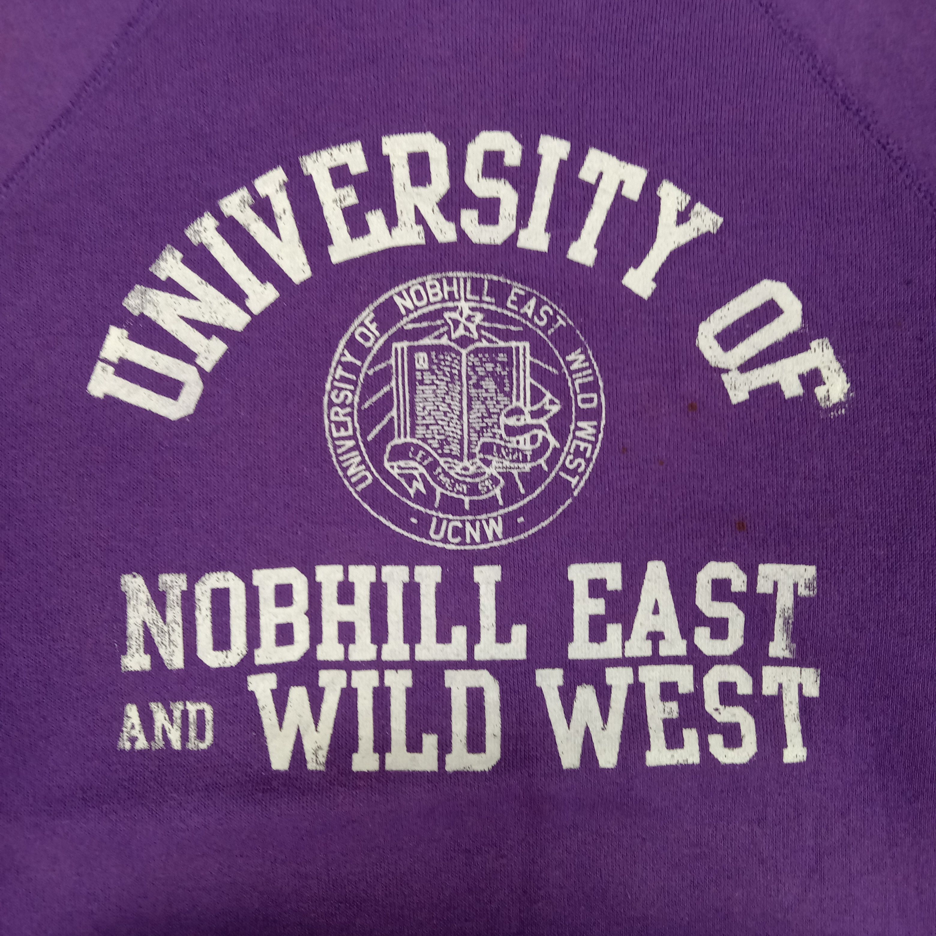 Vintage University Of Nobhill East Wild West Sweatshirt Size US S / EU 44-46 / 1 - 2 Thumbnail