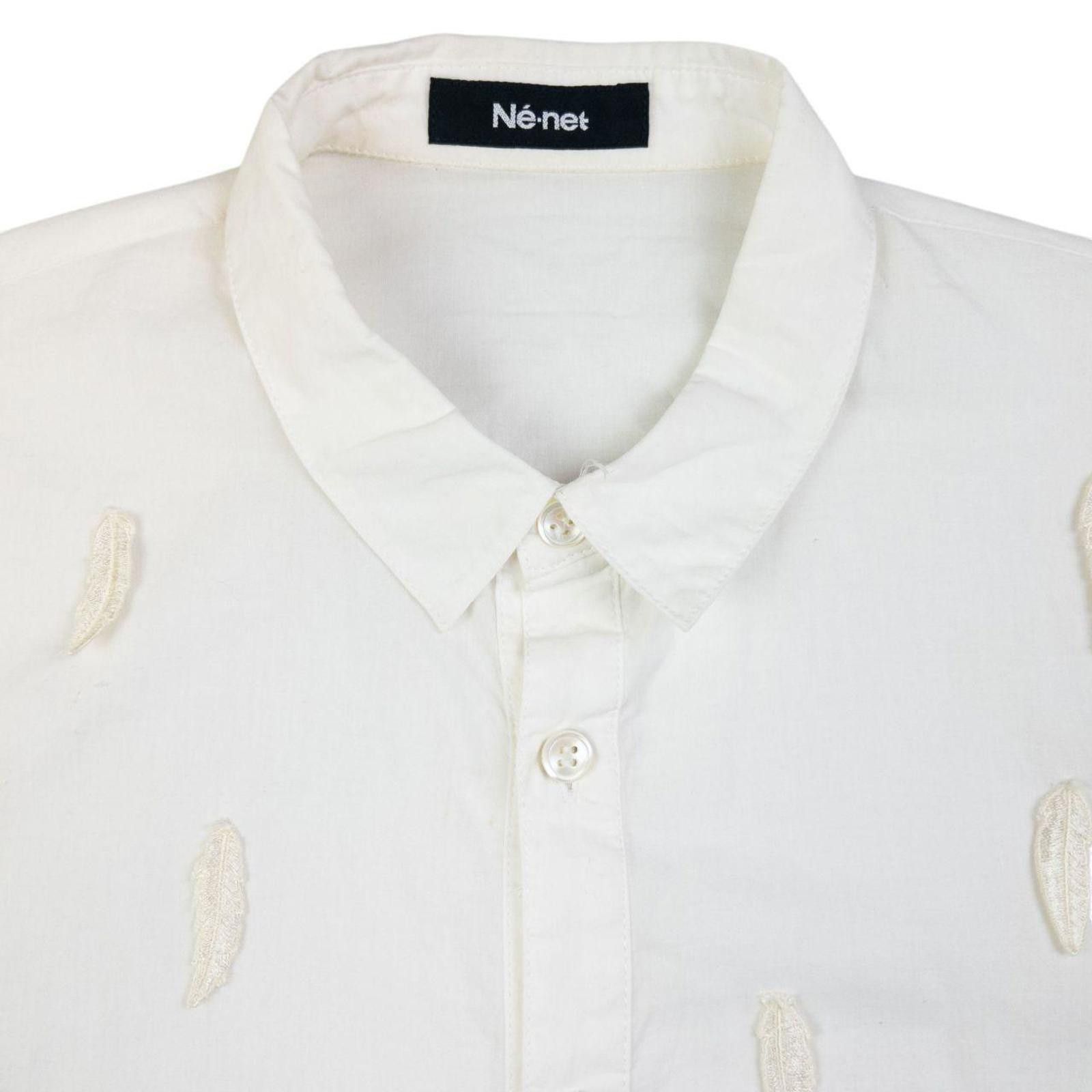 Issey Miyake Vintage Ne-Net By Issey Miyake Feather Button Up Shirt SizeM Size US M / EU 48-50 / 2 - 3 Thumbnail
