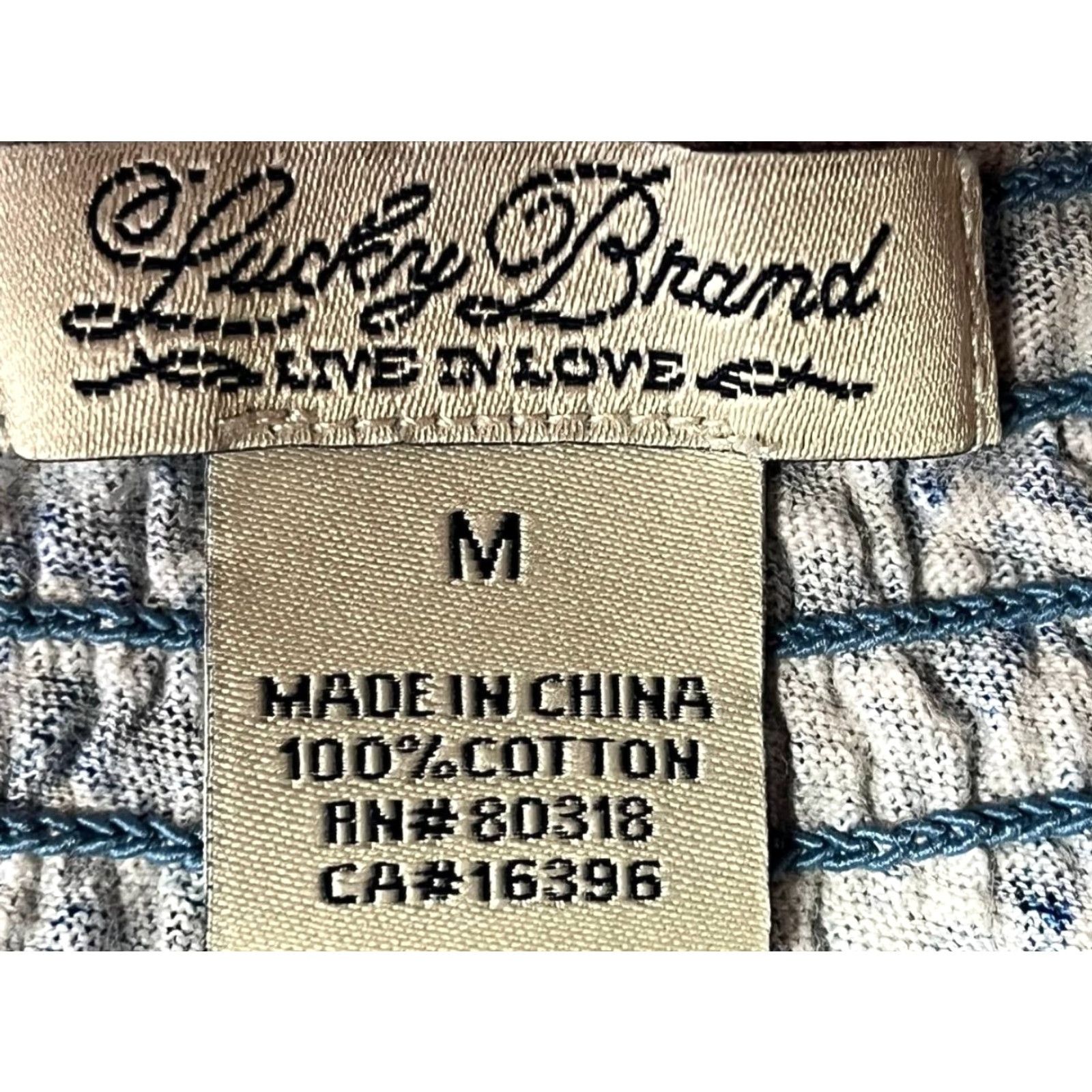 Lucky Brand Lucky Brand Boho Relaxed Fit Blouse Womens Medium Pullover Top Blue Size M / US 6-8 / IT 42-44 - 6 Thumbnail