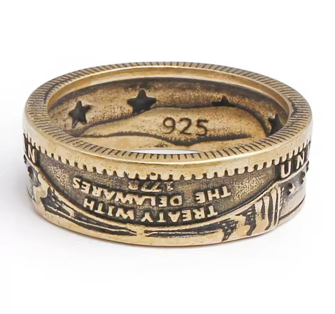 Jewelry × Vintage Vintage Bronze Stars wolf Ring (size 7-13) Size ONE SIZE - 5 Thumbnail