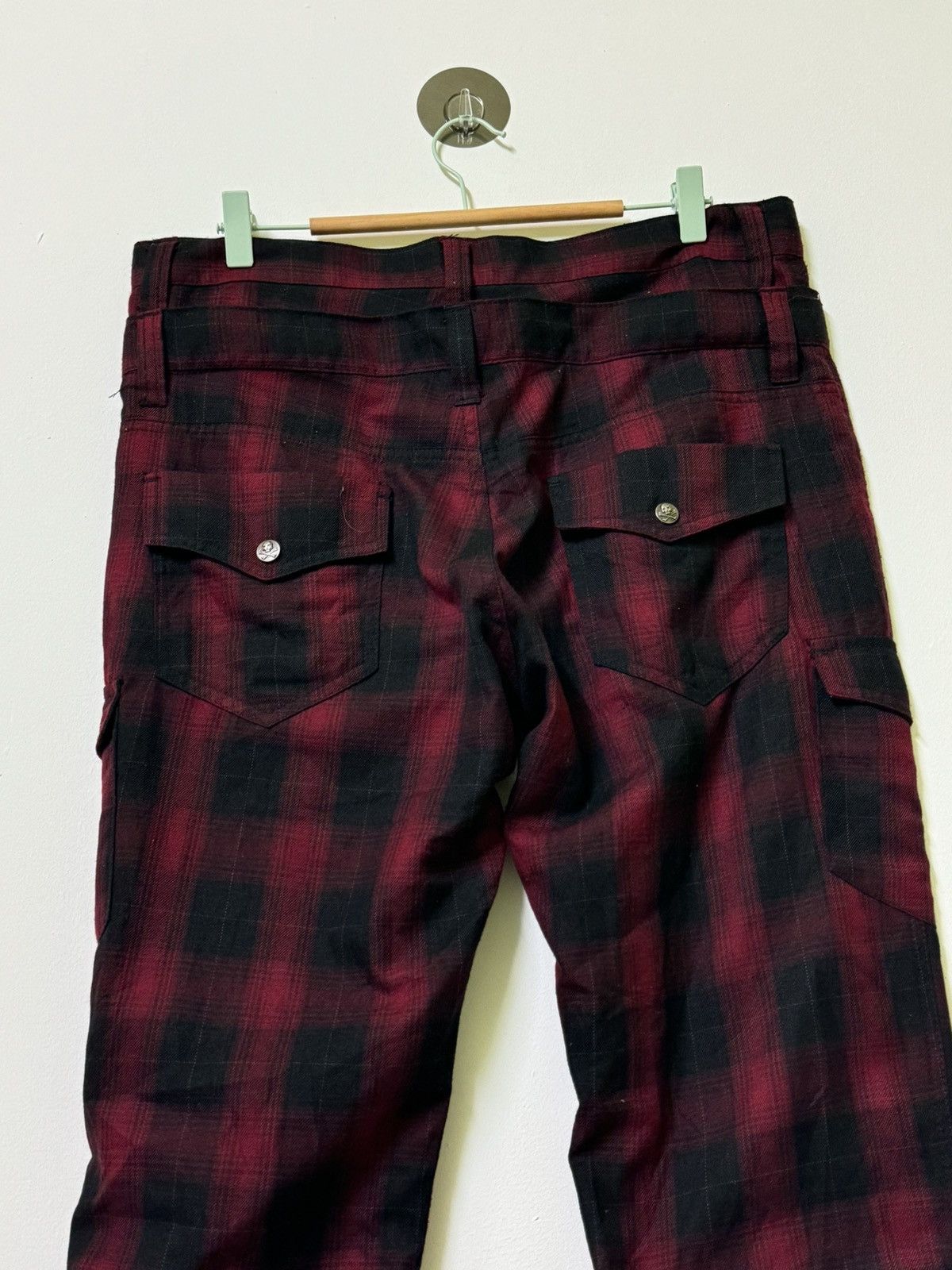Hysteric Glamour × If Six Was Nine × Japanese Brand VINTAGE PLAID TARTAN DOUBLE FOCUS STACKED PANT Size US 34 / EU 50 - 11 Thumbnail