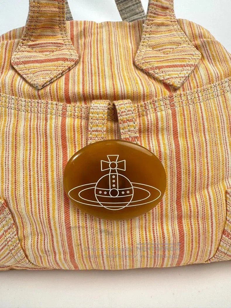 Vivienne Westwood Vivienne Westwood Orange Stripe Satchel Bag. Size ONE SIZE - 3 Thumbnail