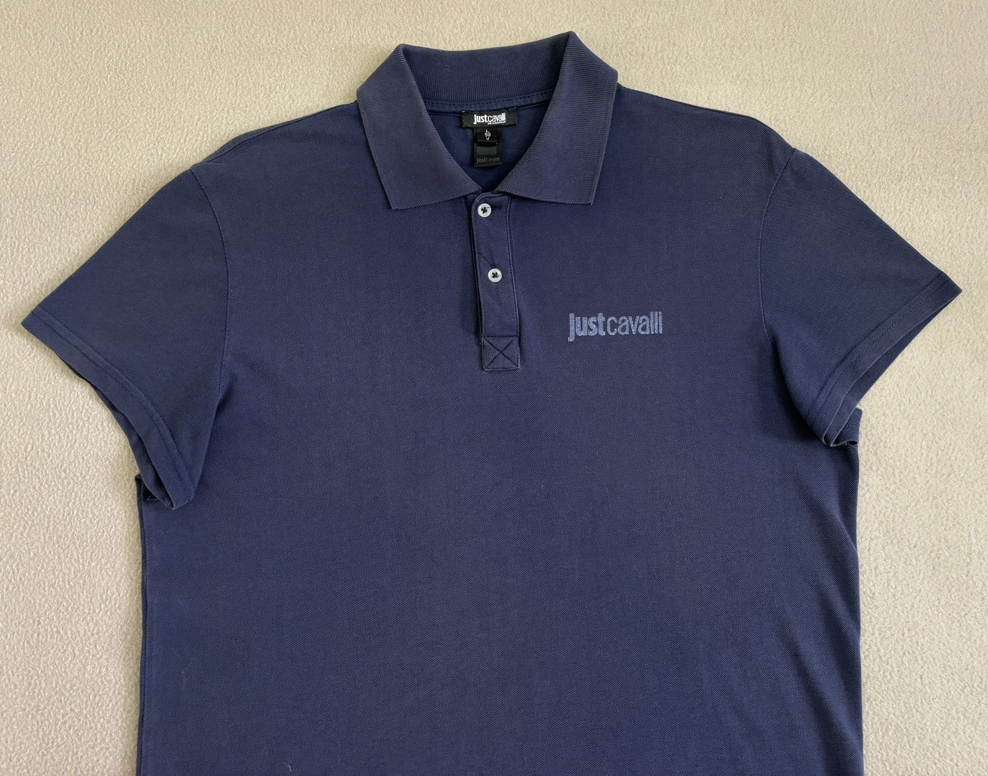 Just Cavalli Just Cavalli Navy Polo Large Size US L / EU 52-54 / 3 - 6 Thumbnail