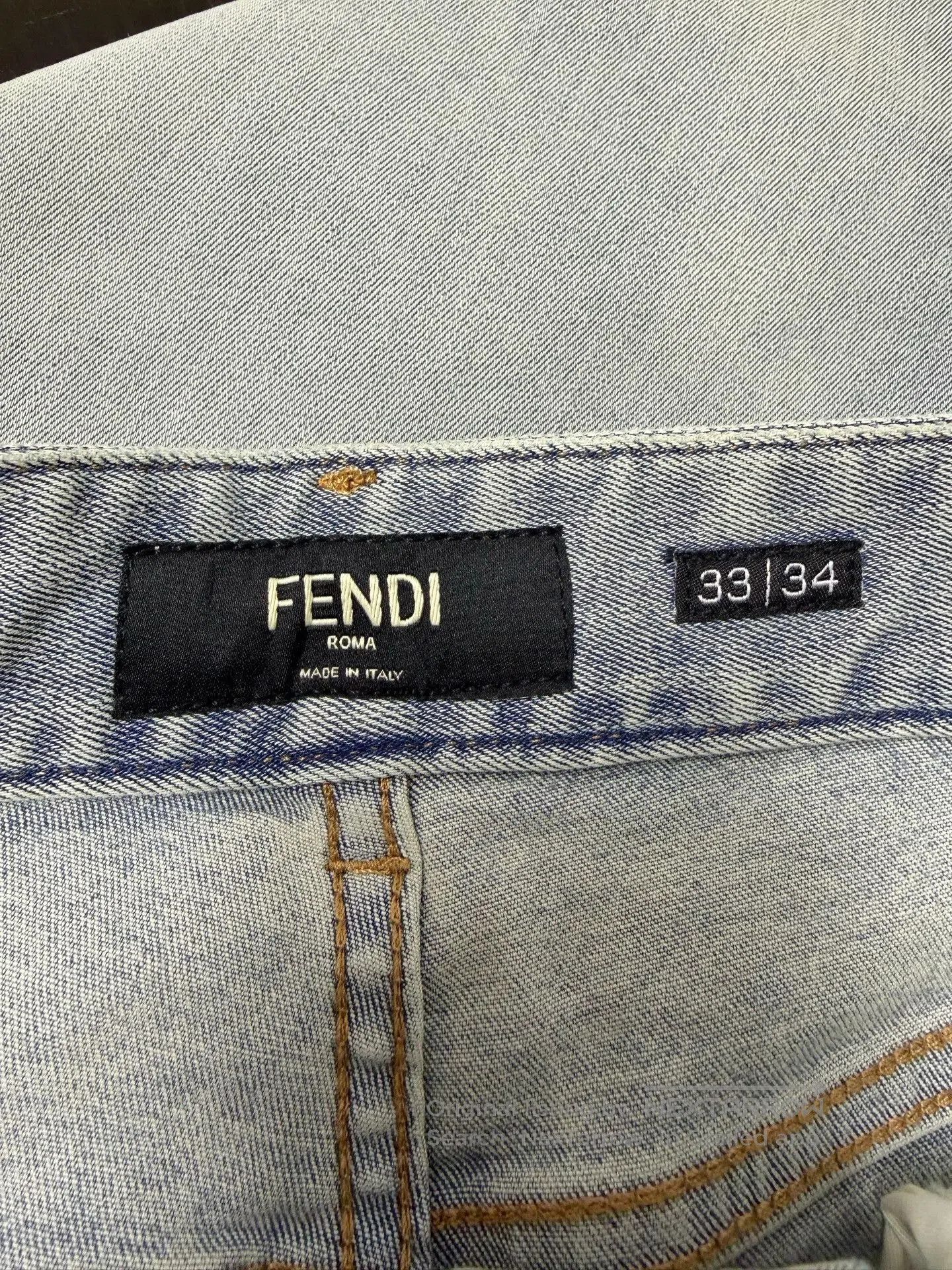 Fendi FENDI Light Blue Jeans. Size 32" / US 10 / IT 46 - 6 Thumbnail