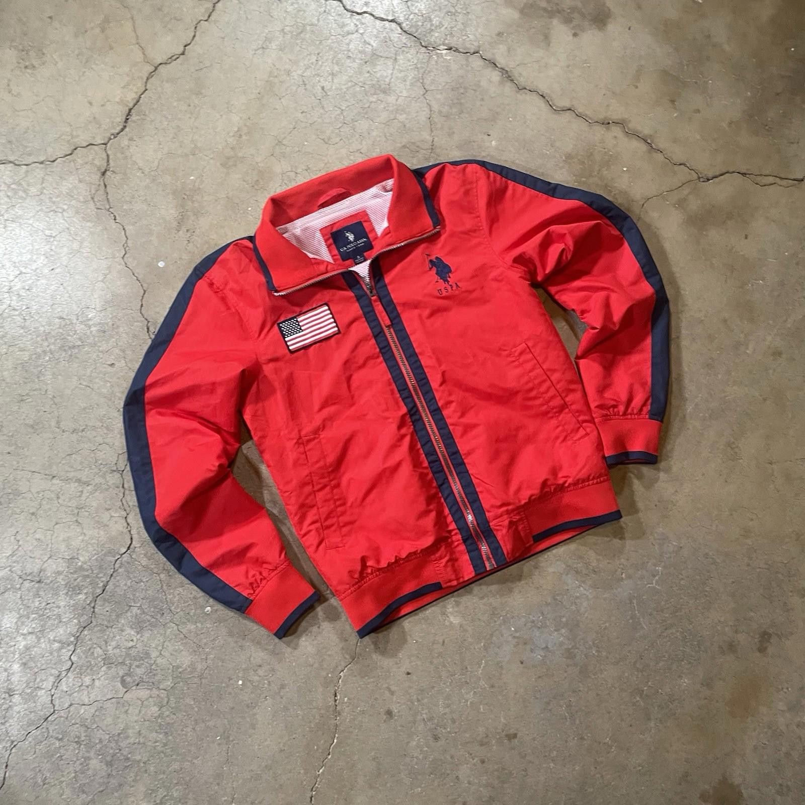 U.S. Polo Assn. Polo Ralph Lauren Jacket Windbreaker Red/White/Blue Small Size US XL / EU 56 / 4 - 7 Thumbnail