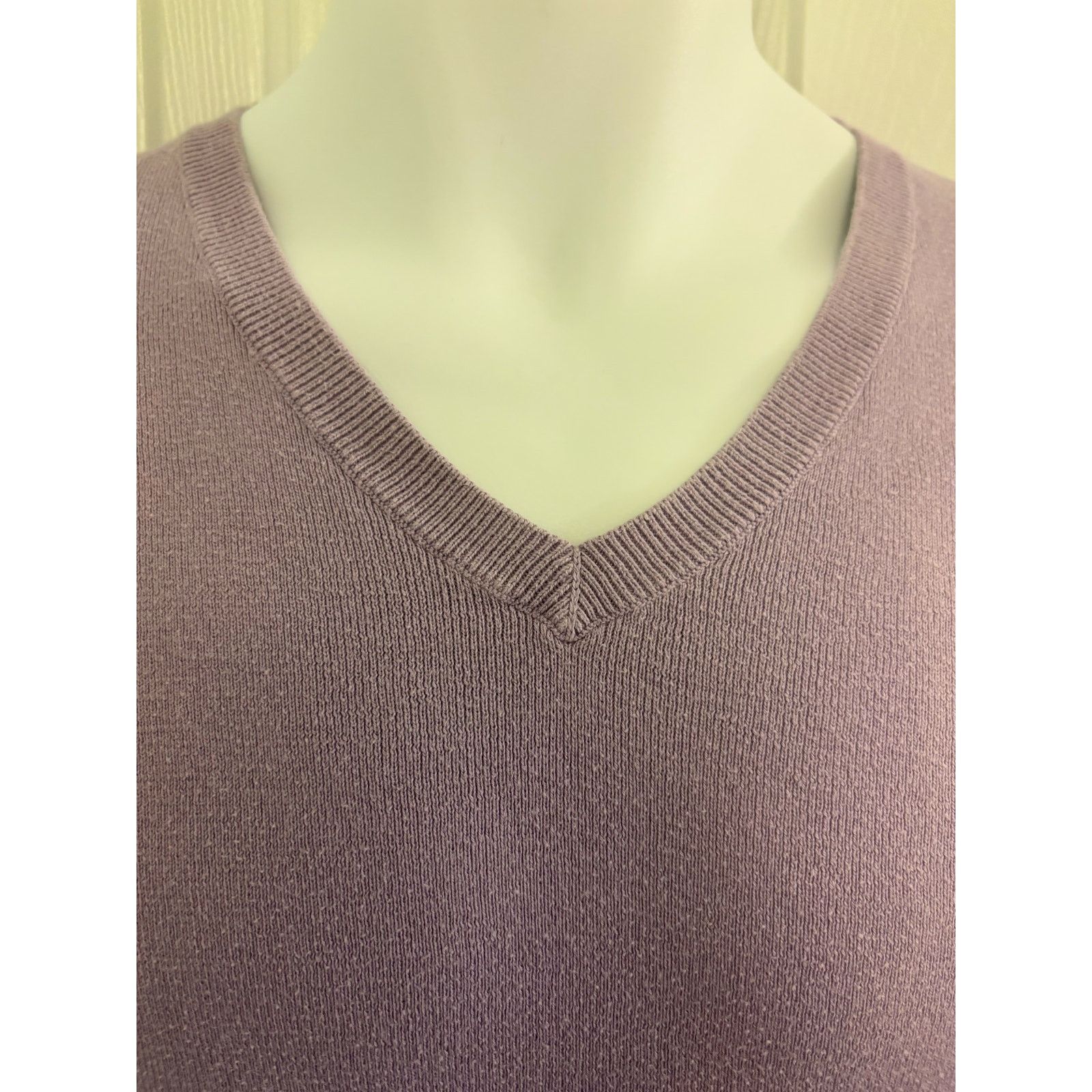 Polo Ralph Lauren Vintage Polo Ralph Lauren Light Purple V-neck Sweater. XXL Size US XXL / EU 58 / 5 - 6 Thumbnail