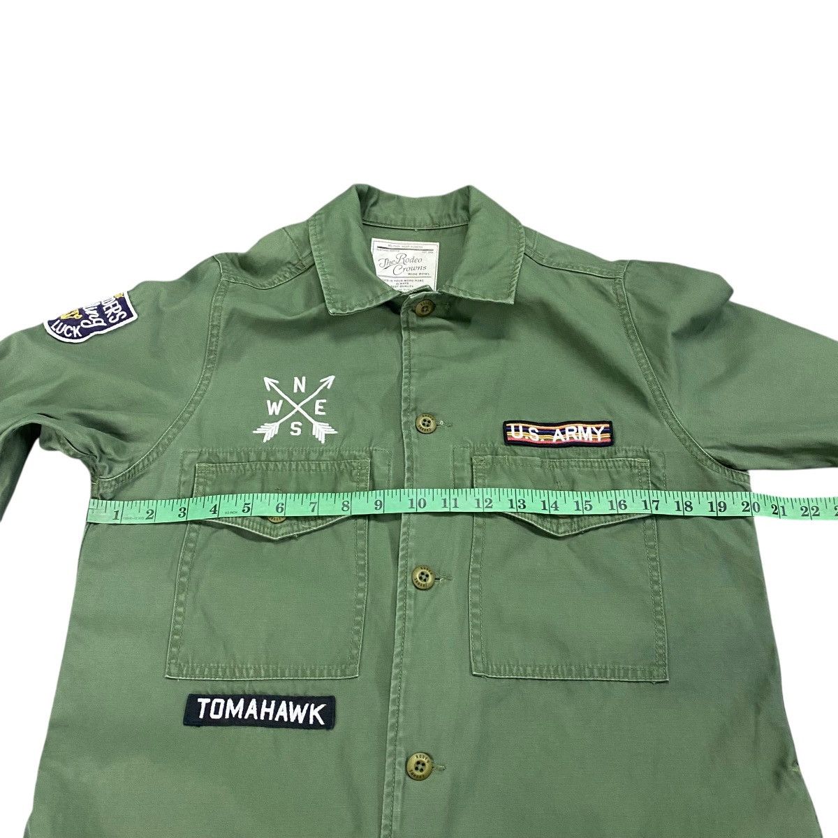Japanese Brand Rodeo Crown Native Chimayo Button Shirt M Size Green Colour Size US M / EU 48-50 / 2 - 18 Thumbnail