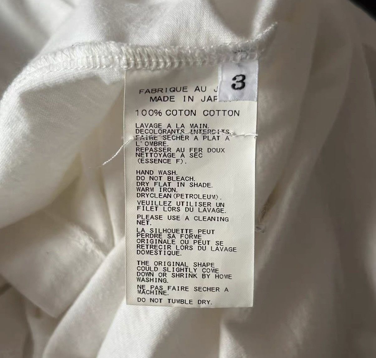 Yohji Yamamoto Yohji Yamamoto Black & White Panel Short Sleeve T-shirt K4 Size US L / EU 52-54 / 3 - 7 Thumbnail