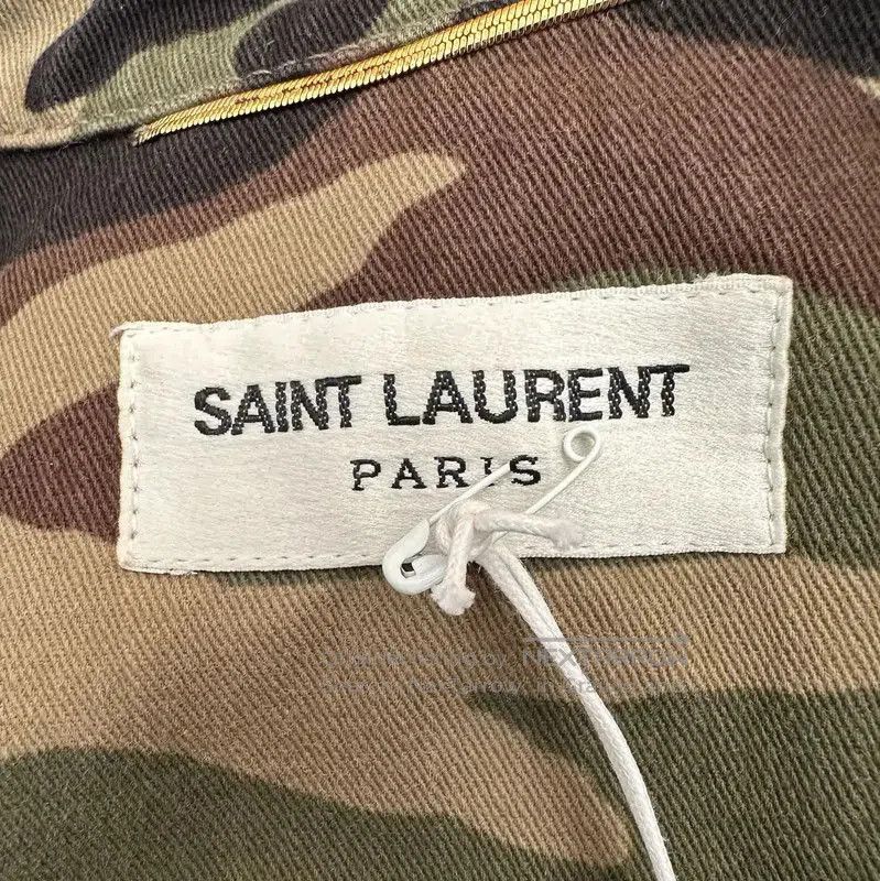 Yves Saint Laurent Saint Laurent Army Green Cotton Jacket . Size M / US 6-8 / IT 42-44 - 6 Thumbnail