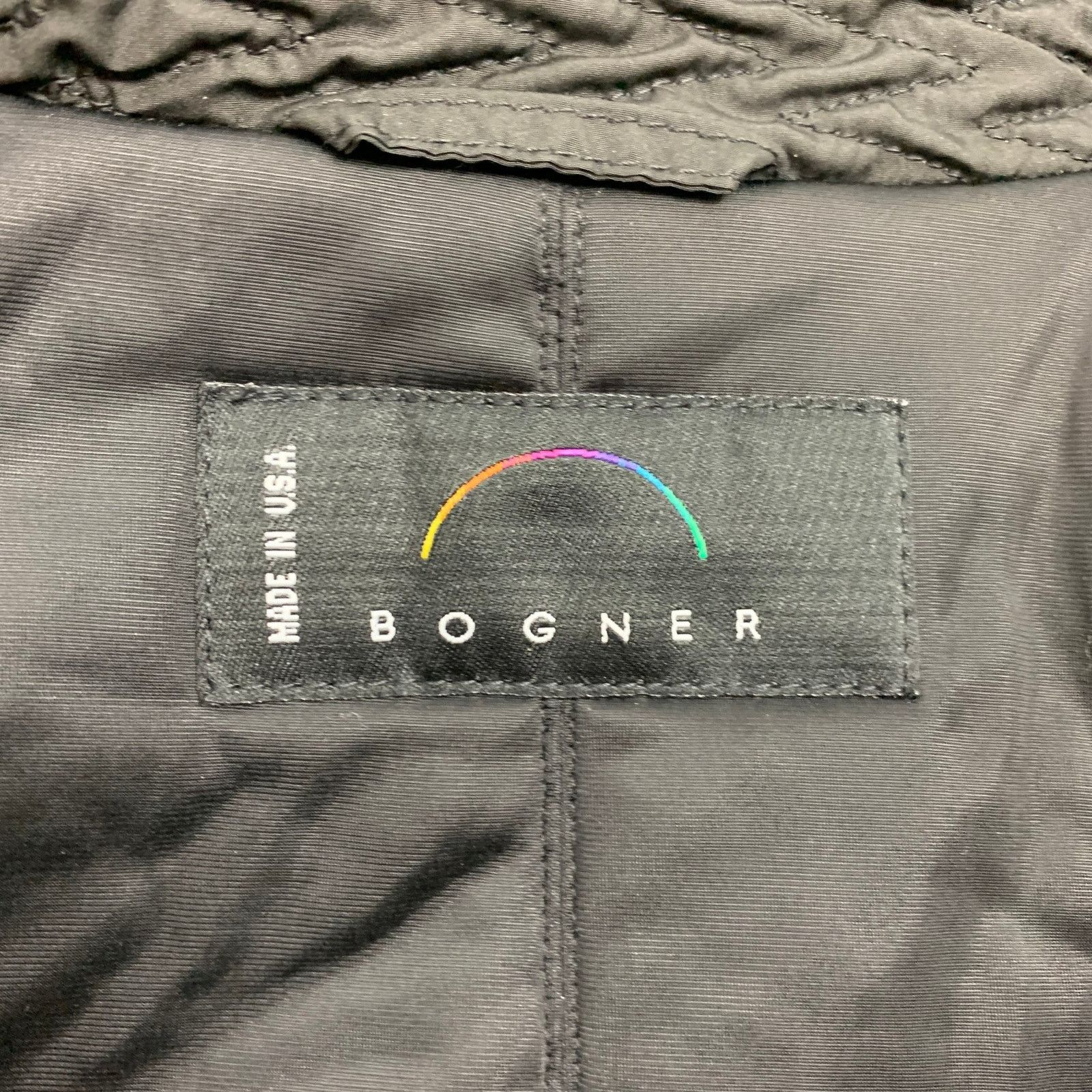 Bogner BOGNER Size 6 Black Quilted Textured Nylon Jacket Size M / US 6-8 / IT 42-44 - 7 Thumbnail