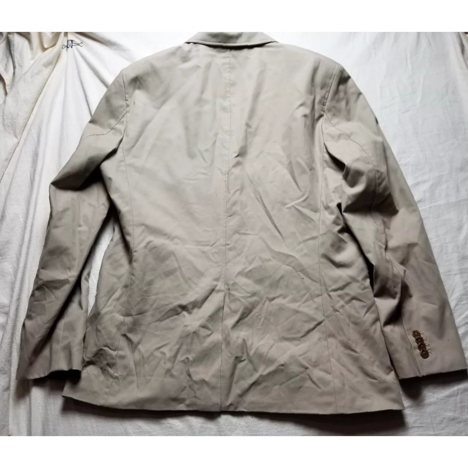 Banana Republic Banana Republic Sport Coat Khaki 44L Wool Non Iron Tailored Fit NWT Striped Long Jacket Mens Boys? Size US S / EU 44-46 / 1 - 5 Thumbnail