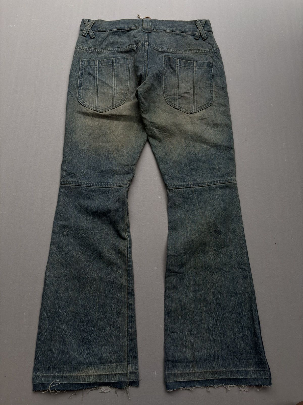 Japanese Brand ACOUSTIC lace-up flare jeans Size US 29 - 3 Thumbnail