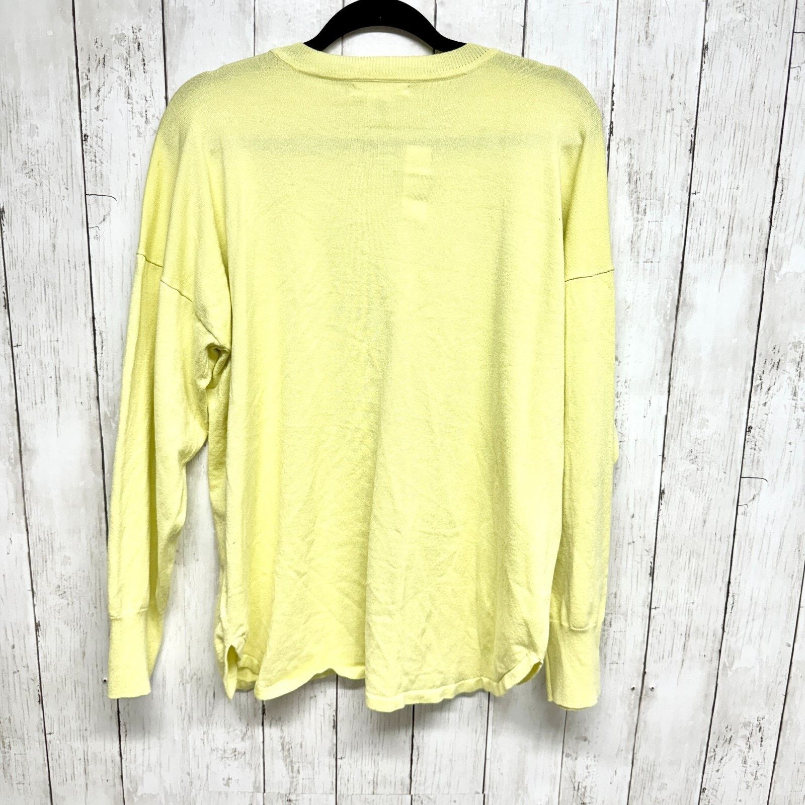 Other Max Studio Sweater Size XL Long Sleeve Round Neck Yellow Size XL / US 12-14 / IT 48-50 - 6 Thumbnail