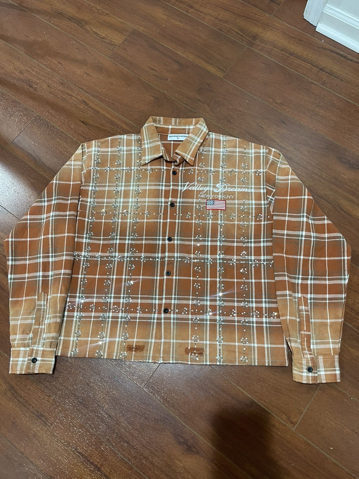 Streetwear × Vale Vale Lives “Valley Dreams” Rhinestone Flannel | Grailed