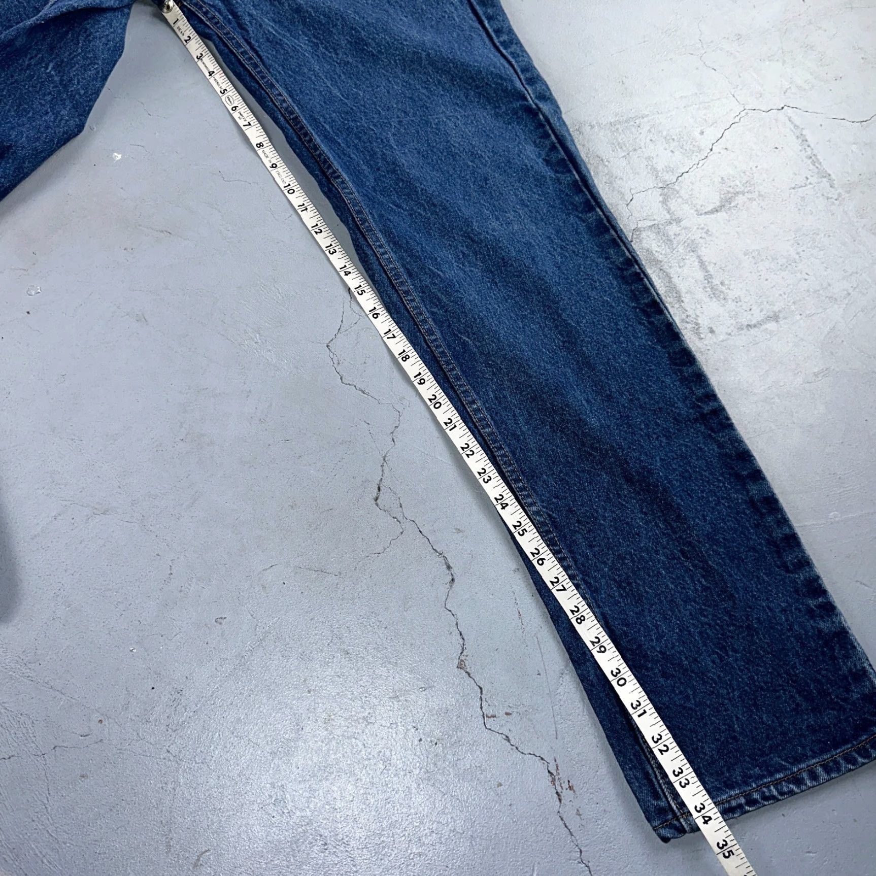 Levi's Levi's 505 Vintage 90s USA Orange Tab Jeans 38x34 501 Act 36x34 Blue Med Wash Levis 505 Jeans Vintage Yes Leather? Wait. Size US 38 / EU 54 - 6 Thumbnail