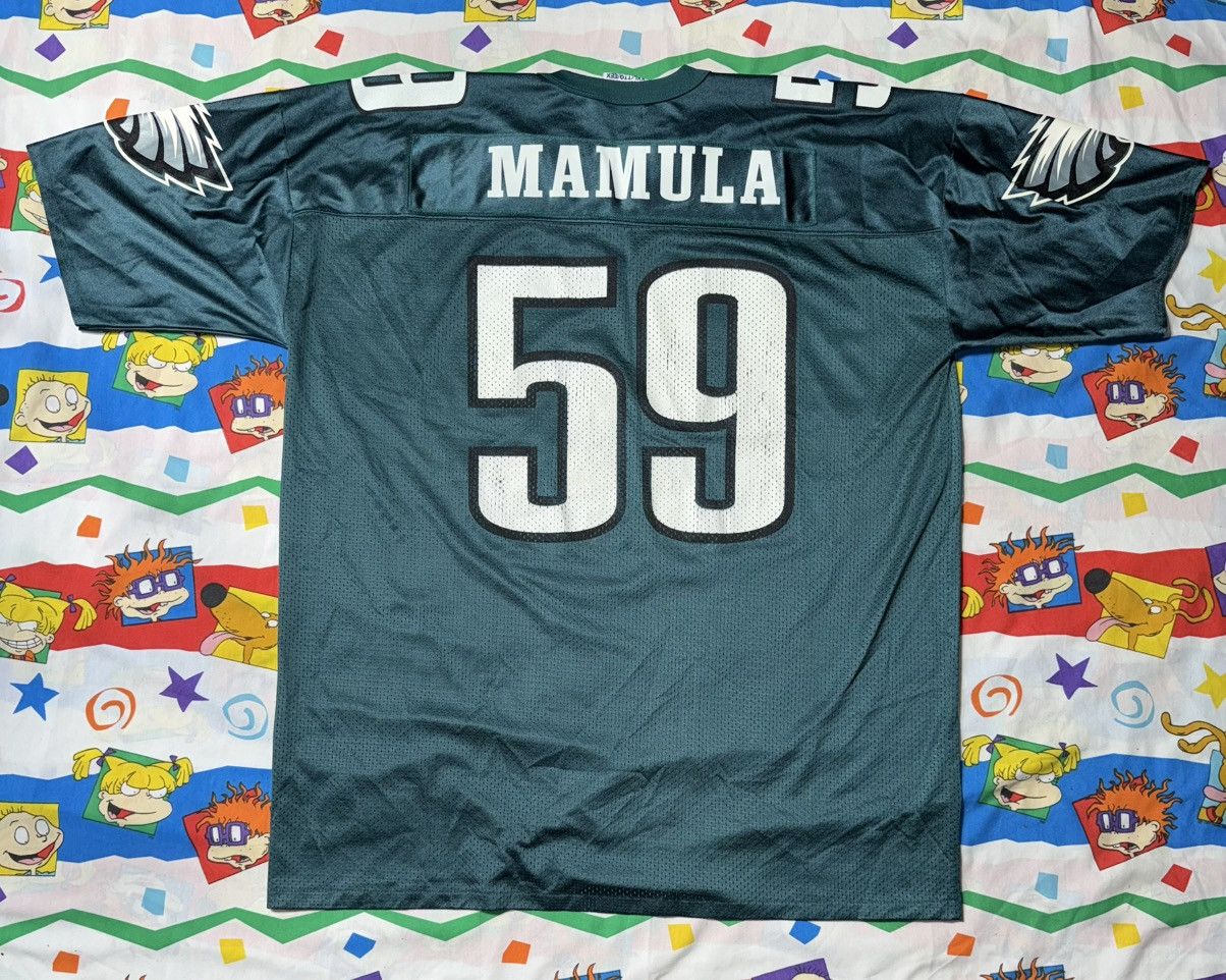 Logo Athletic VINTAGE 90's PHILADELPHIA EAGLES NFL JERSEY MIKE MAMULA Size US XXL / EU 58 / 5 - 6 Thumbnail