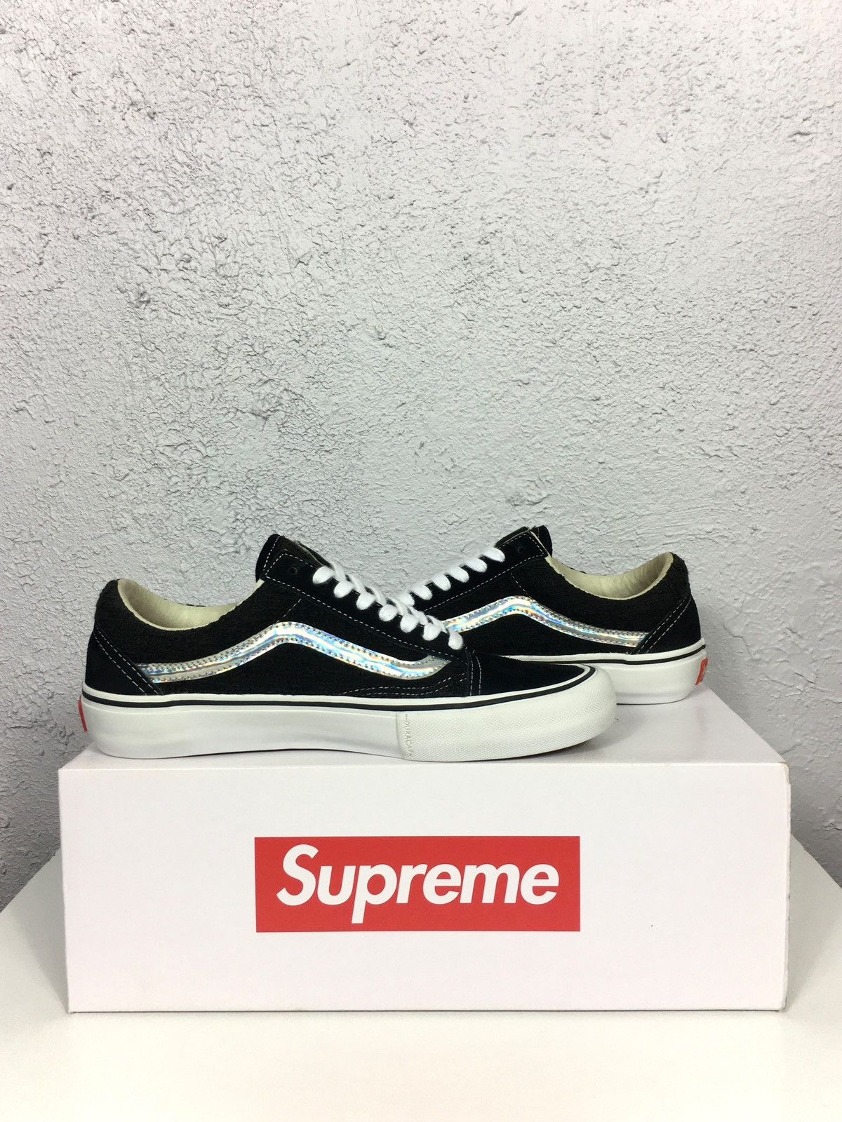 Skate Shoes Supreme Vans Old Skool Pro Vans Old Skool New Supreme