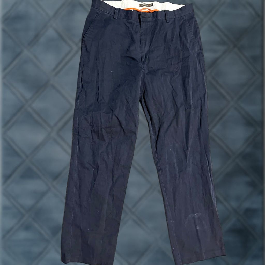 Dockers VINTAGE Dockers Men Pants Adult 36x34 Blue Casual Knit Cotton Straight Leg Size US 36 / EU 52 - 1 Thumbnail