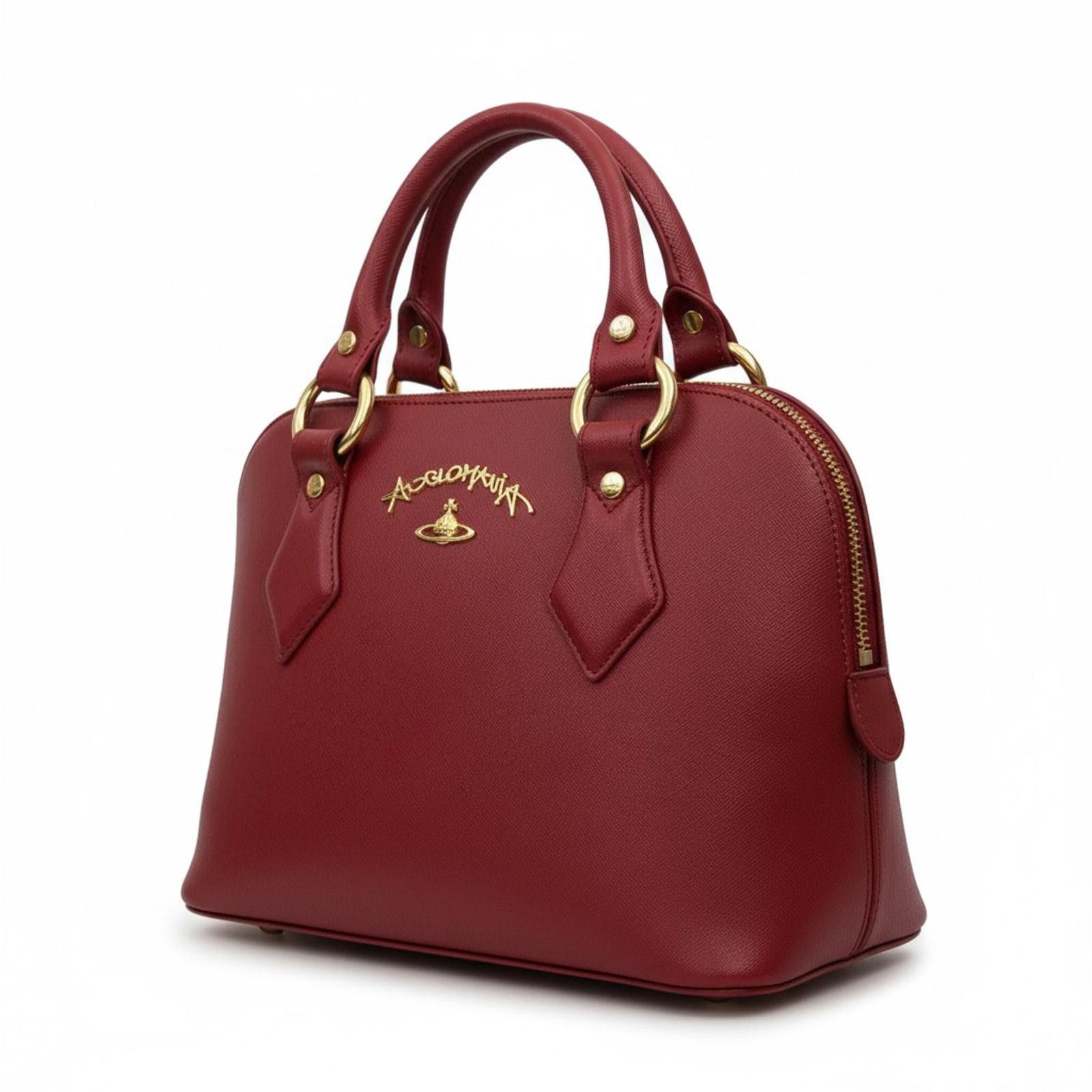 Vivienne Westwood Vivienne Westwood - Red Leather Handbag Gold Hardware Size ONE SIZE - 2 Thumbnail
