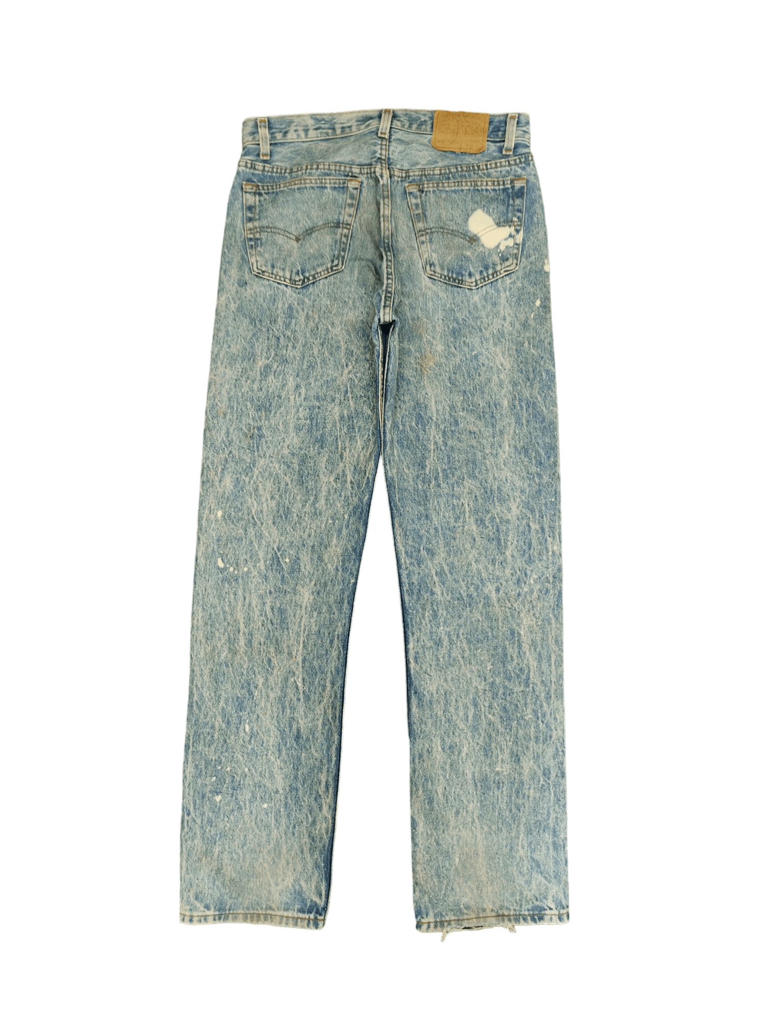 Levi's Size 31x32.5 Vintage 90s Levis 501 Acid Wash Jean Distressed Size US 31 - 9 Thumbnail