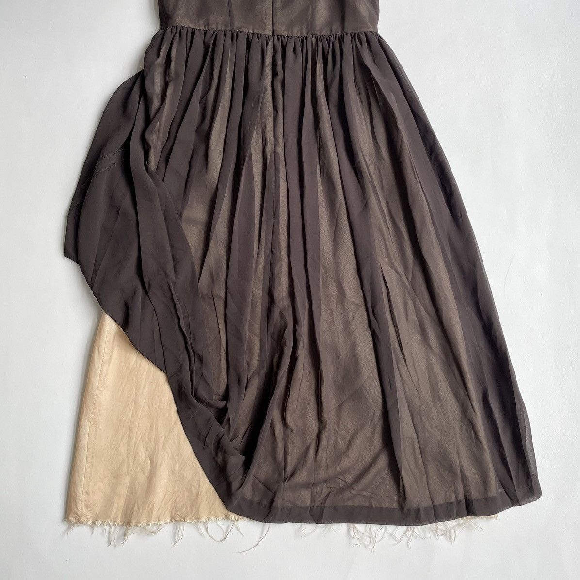 Maison Margiela S/S 03 Raw Edge Lifted Up Skirt Dress Size M / US 6-8 / IT 42-44 - 22 Thumbnail