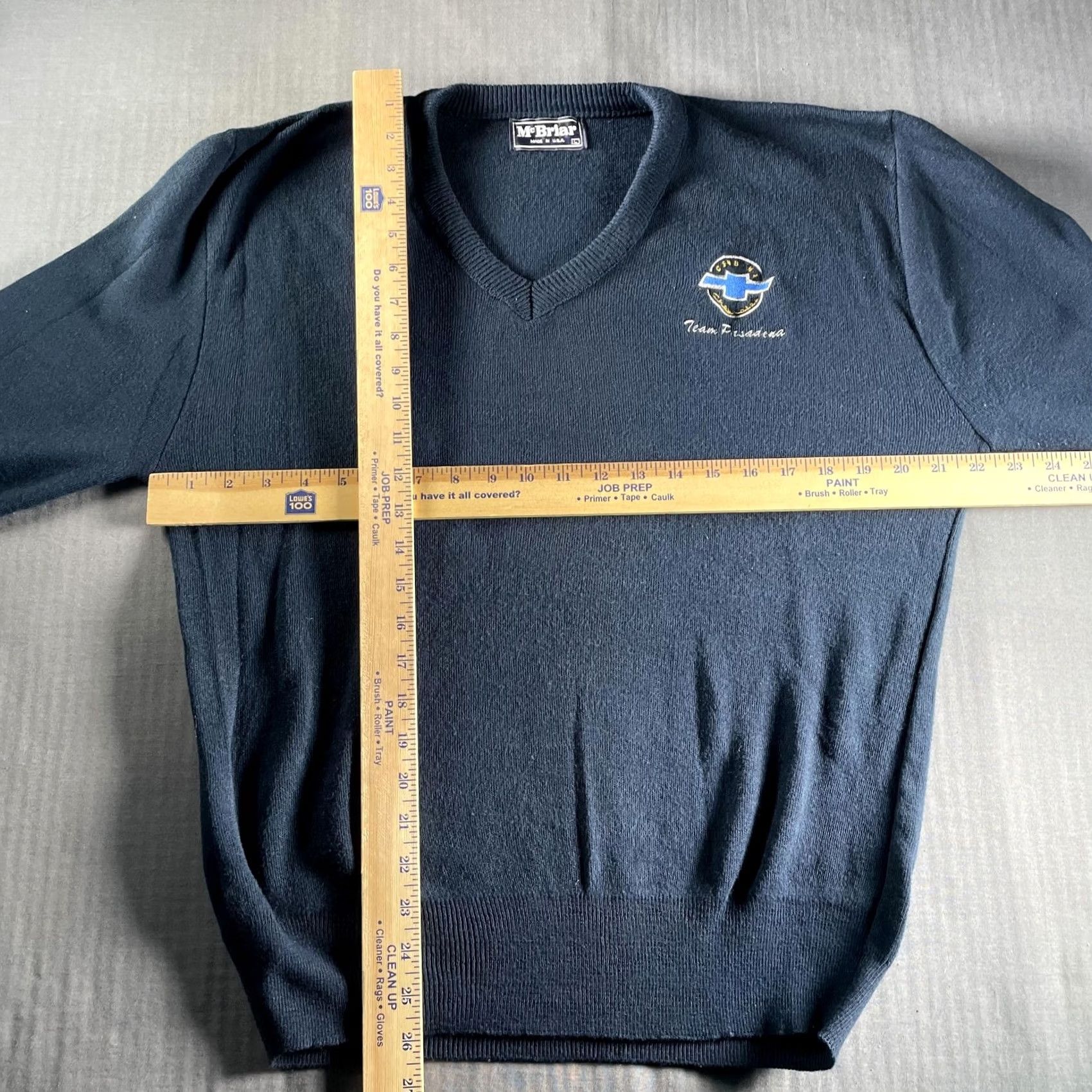 Vintage VINTAGE Chevrolet Sweater Mens L Blue Team Pasadena Pullover Acrylic USA 90s Size US L / EU 52-54 / 3 - 5 Thumbnail