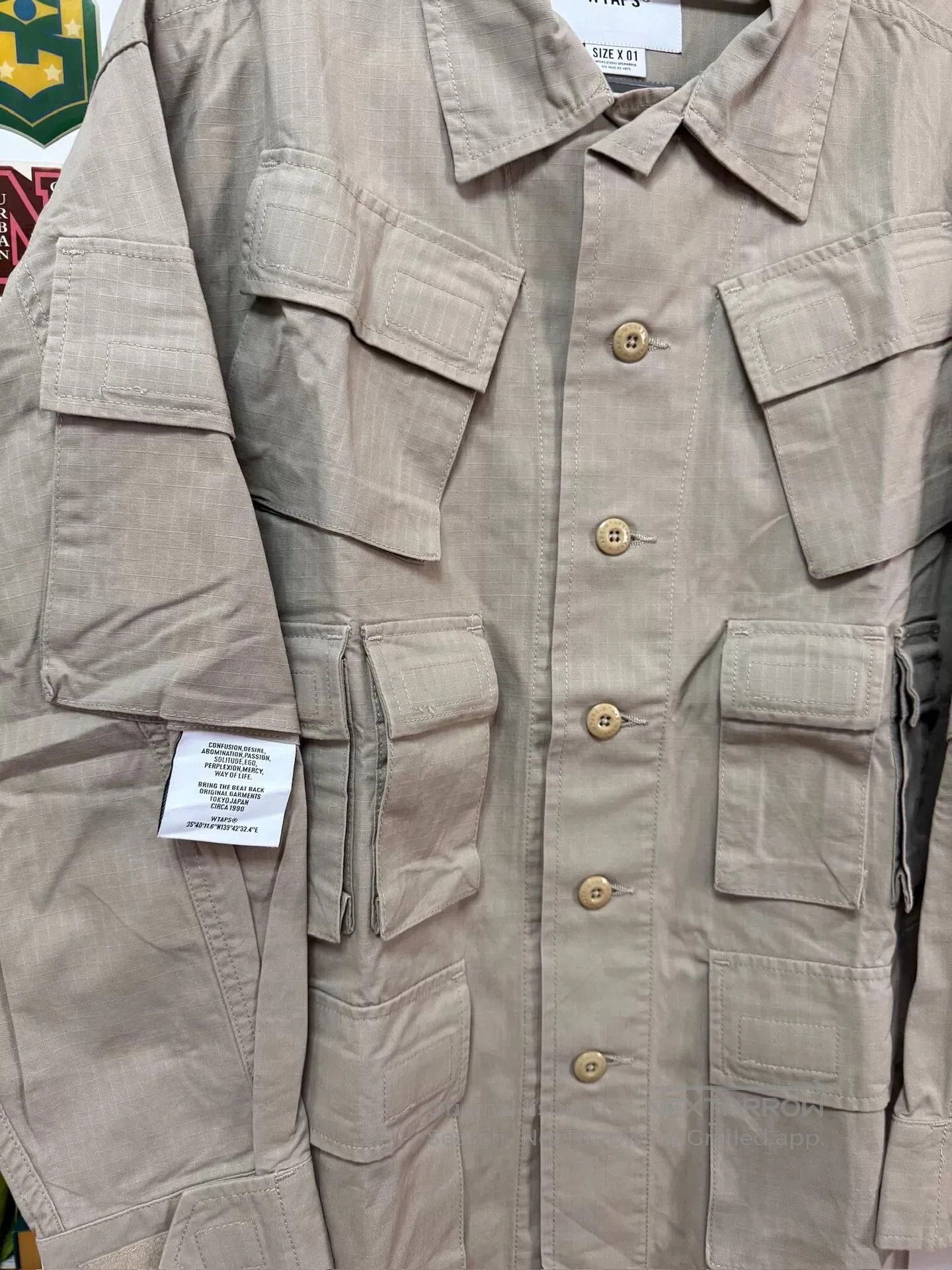 Wtaps modular long sleeve cotton ripstop jacket. Size US S / EU 44-46 / 1 - 2 Thumbnail