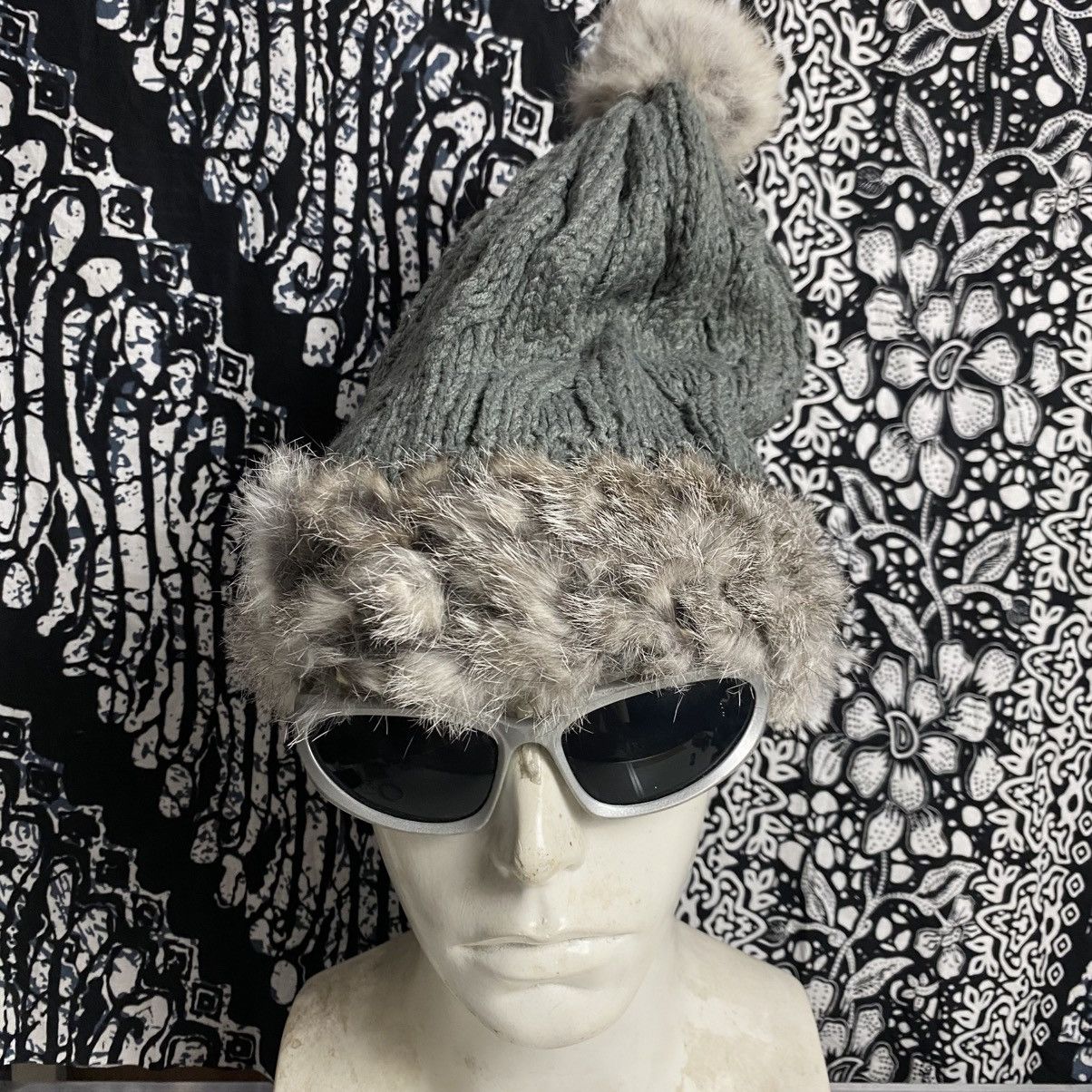 2000s y2k japanese brand mohair fur beanie hats