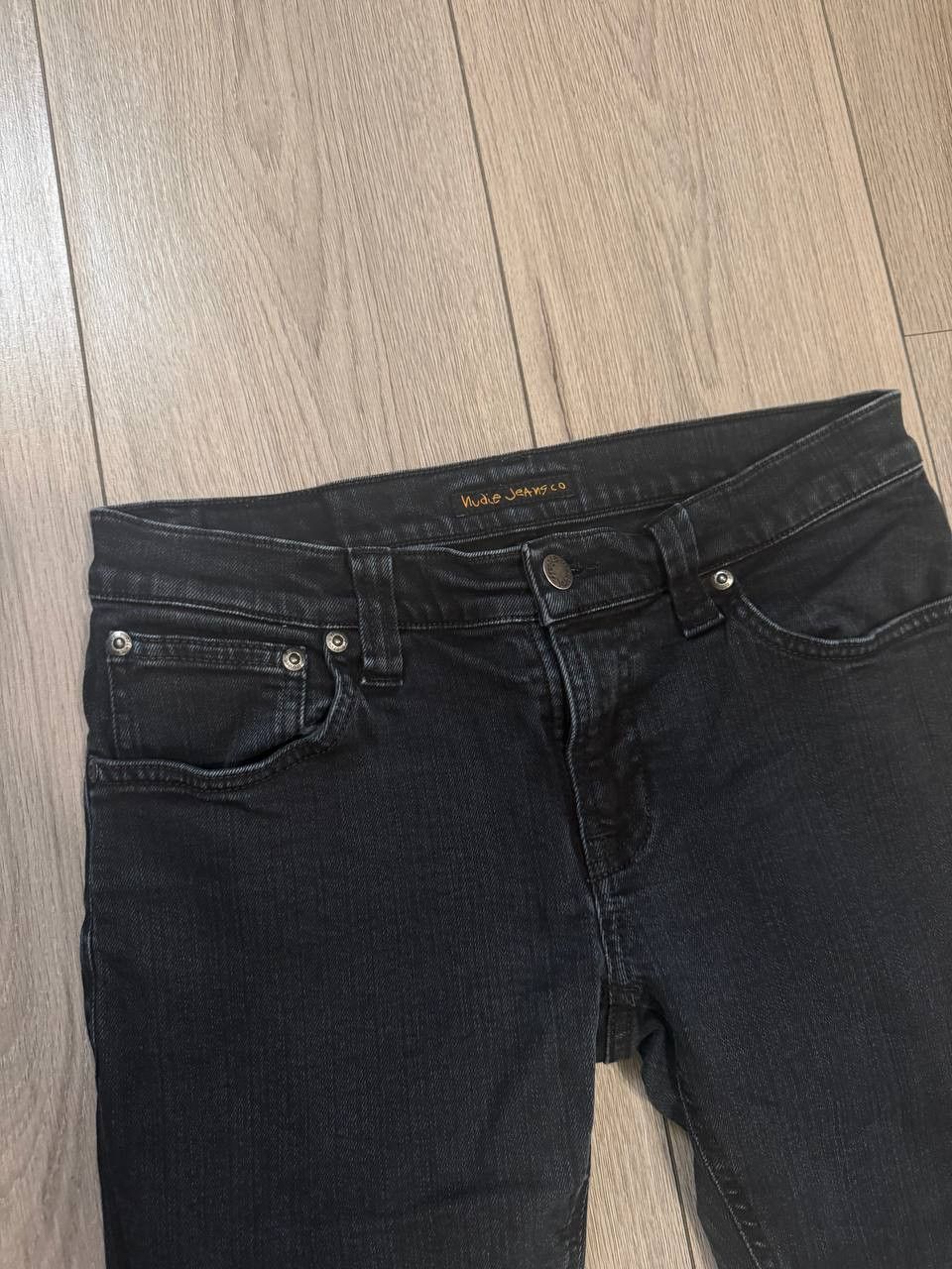 Nudie Jeans nudie jeans mens W29 L32 Black dark wash straight Size US 30 / EU 46 - 3 Thumbnail