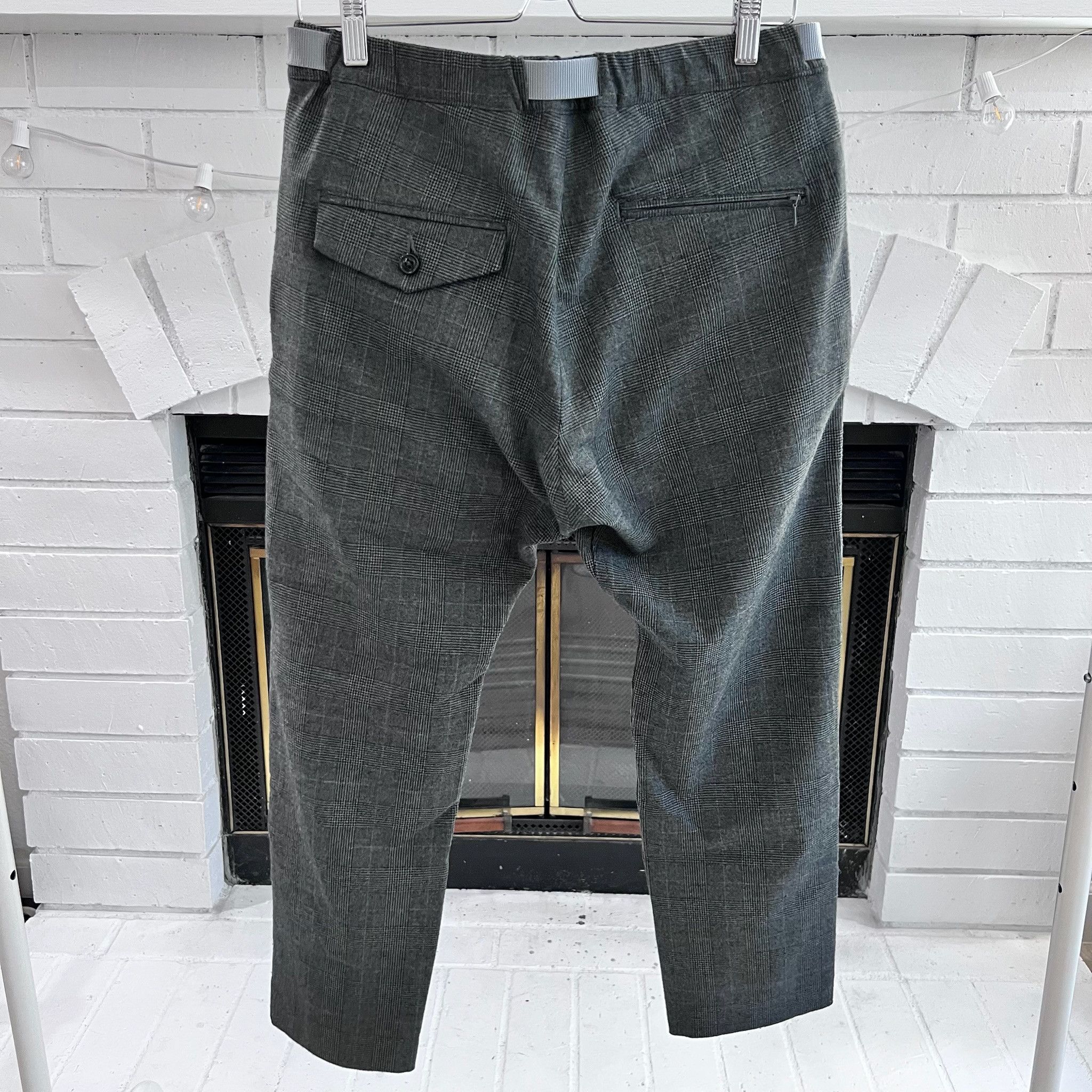 Other Is-ness Japan Belted Tuck Houndstooth Plaid Trousers Size US 31 - 6 Thumbnail