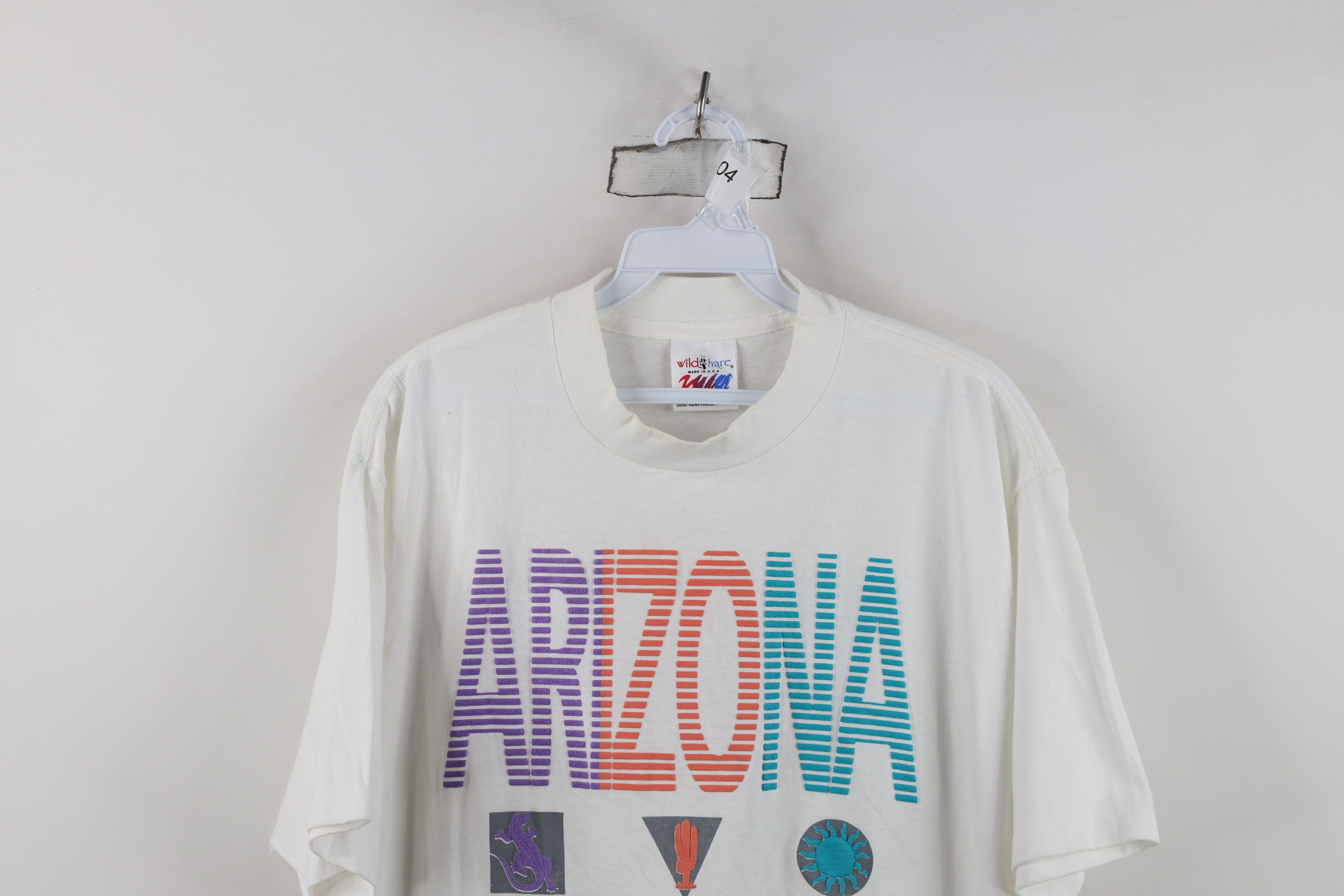 Vintage Vintage 90s Streetwear Paint Arizona Locals Only T-Shirt USA Size US XL / EU 56 / 4 - 2 Thumbnail