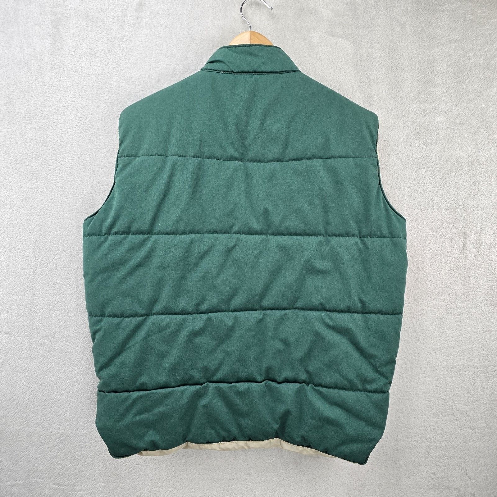 Lacoste Vintage Lacoste Puffer Vest Mens Medium Green 90s Revirsible Size US M / EU 48-50 / 2 - 8 Thumbnail