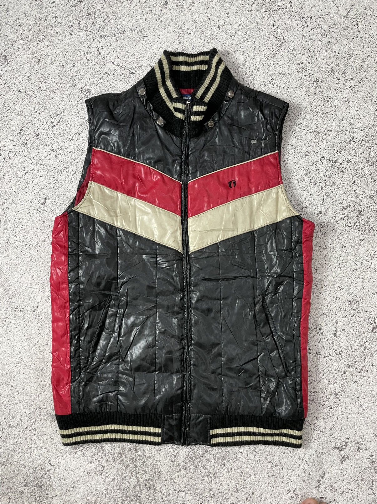 Japanese Brand 2000s Japanese archive vkei bikers puffer vest Size US XL / EU 56 / 4 - 1 Thumbnail