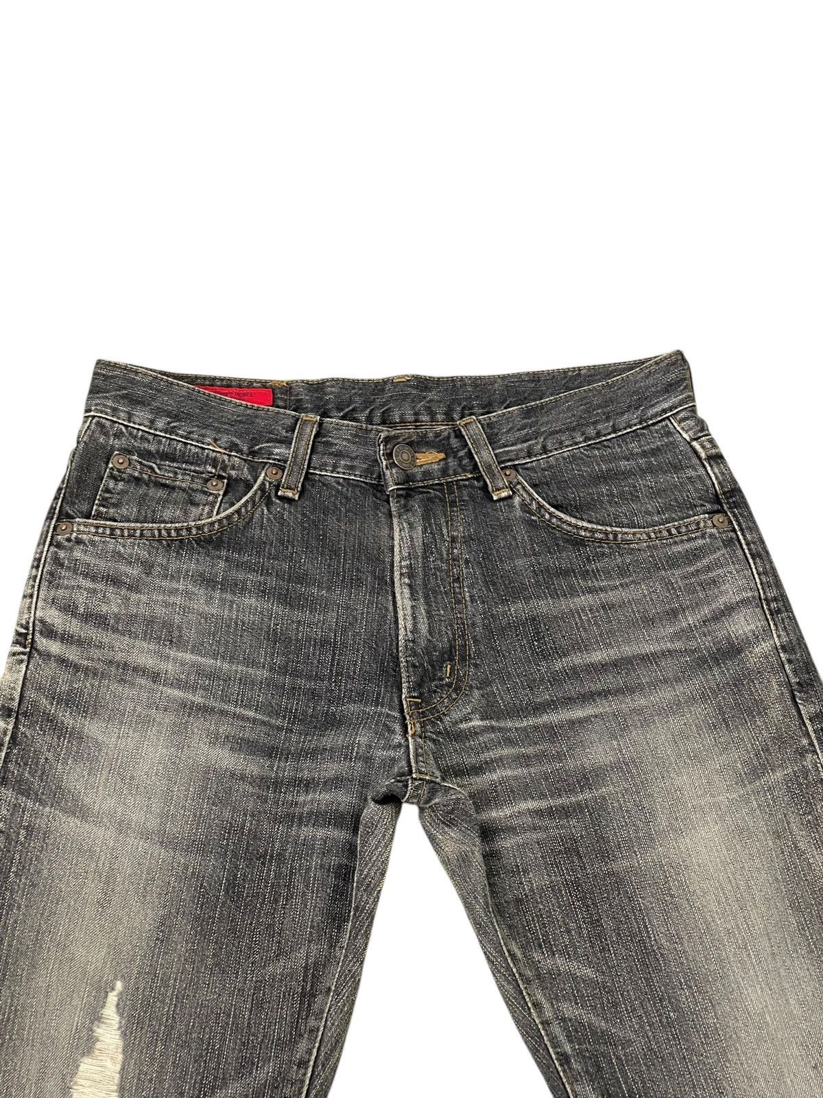 Edwin Flare Jeans Edwin Faded Distress Boot Cut 9🟦 Size US 29 - 8 Thumbnail
