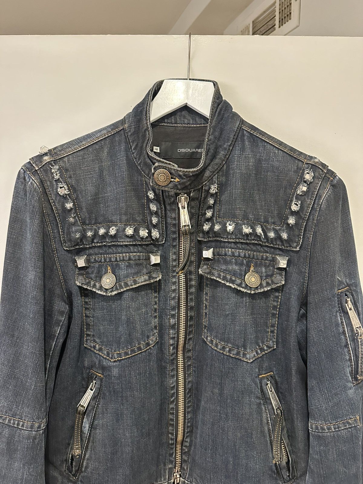 Dsquared2 Dsquared2 aw05 denim biker jacket Size US M / EU 48-50 / 2 - 4 Thumbnail