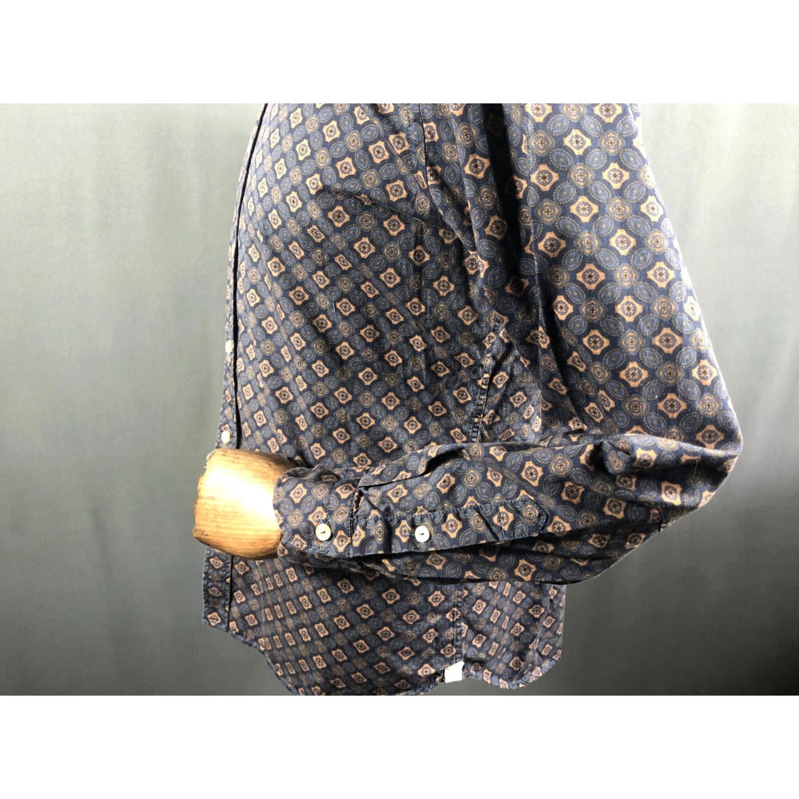 Vintage Tintoria Mattei 954 Shirt Mens 42 Blue Cotton Men Size Patterned Size US XL / EU 56 / 4 - 6 Thumbnail