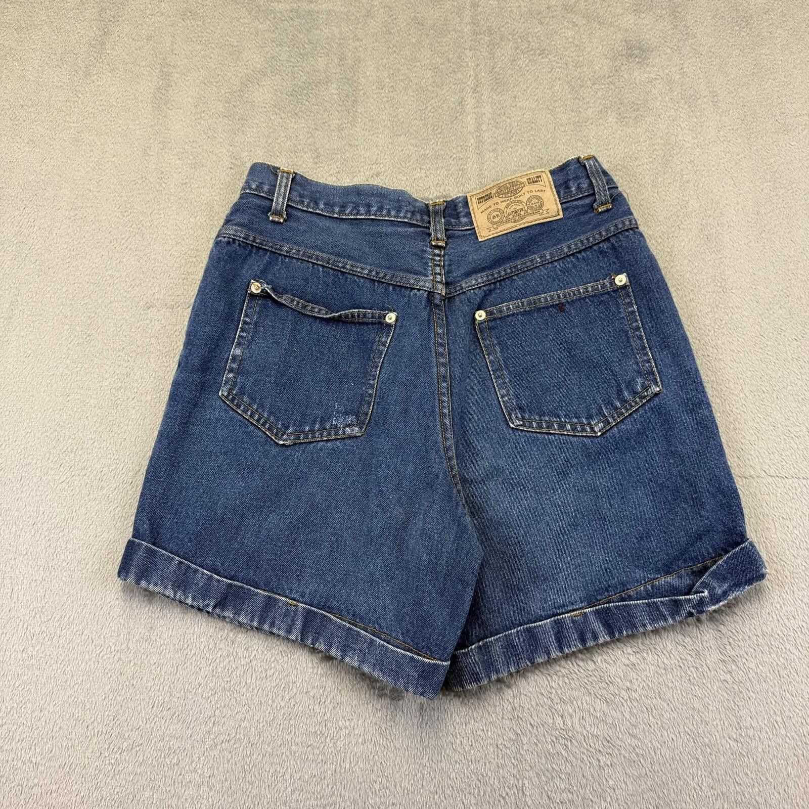 Star Wars Star Wear Denim Shorts High Waisted Blue Cuffed Jean Shorts Size 34" / US 12 / IT 48 - 3 Thumbnail