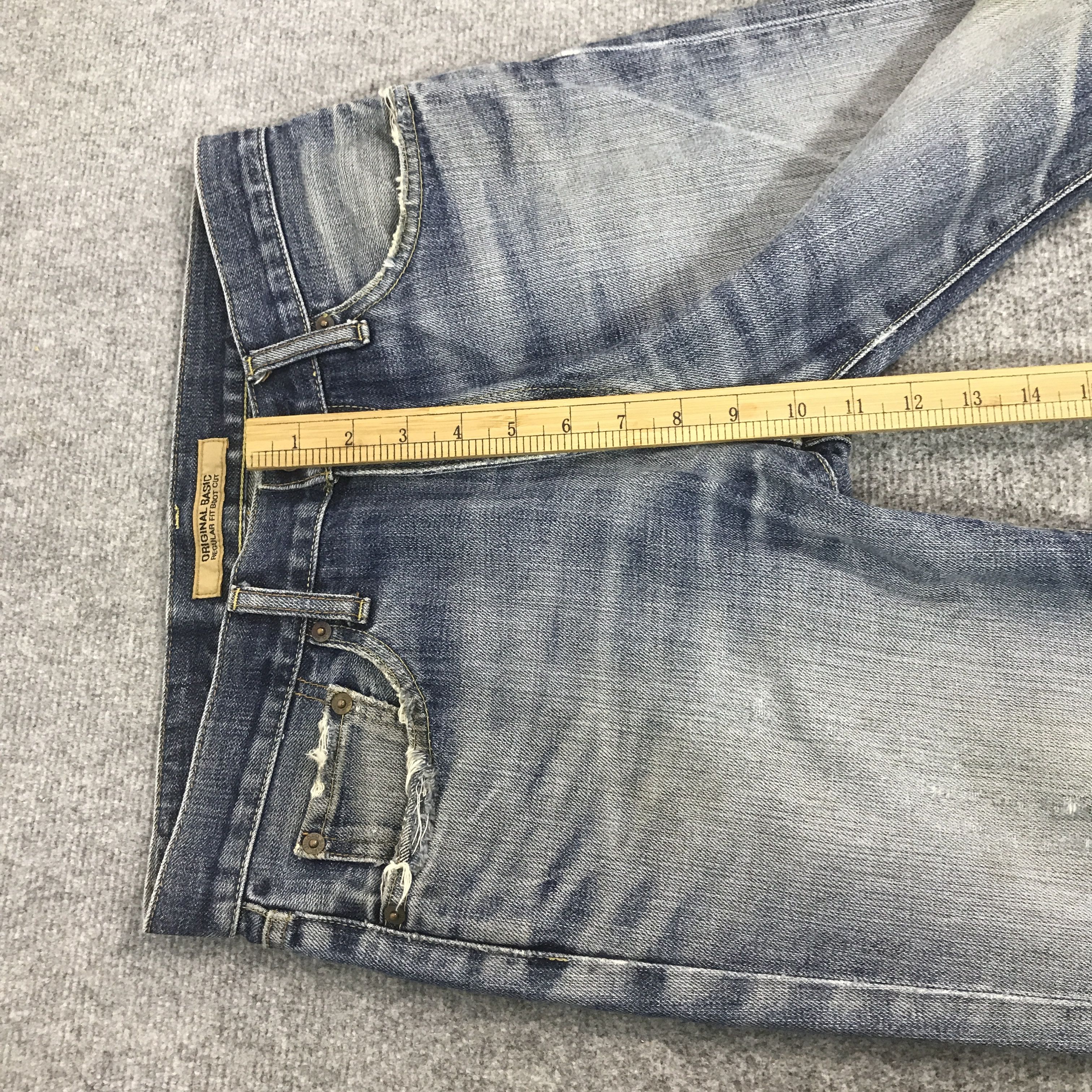 Japanese Brand Flare uniqlo Jp bootcut distressed denim K54B17 Size US 31 - 8 Thumbnail
