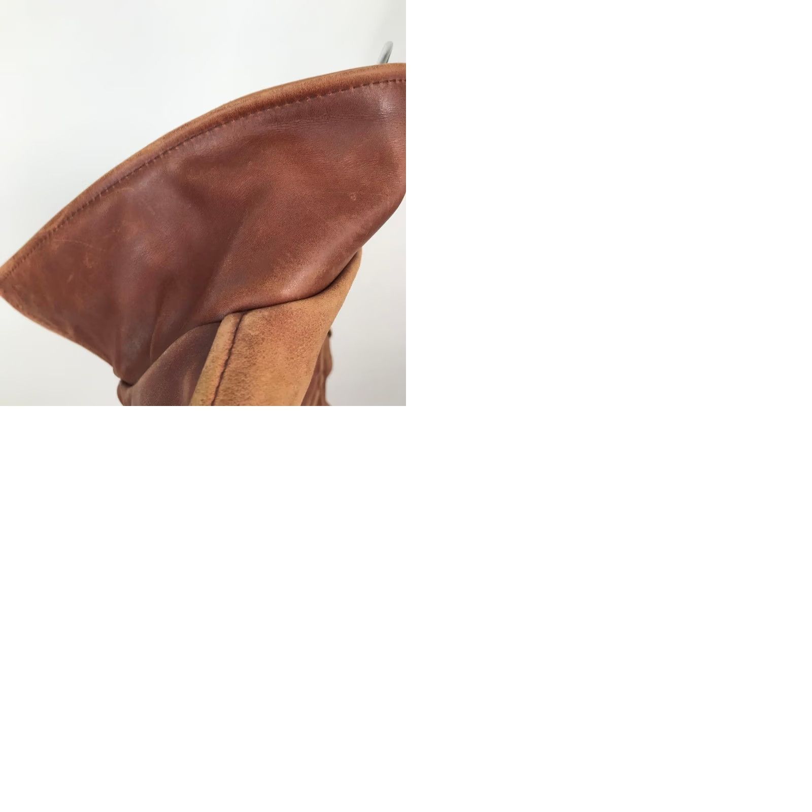 Vintage VINTAGE REAL McCOY’S B McCOY’S Steerhide Leather Jacket Shirt 36 Mens Brown 90s Size US XXS / EU 40 - 9 Thumbnail