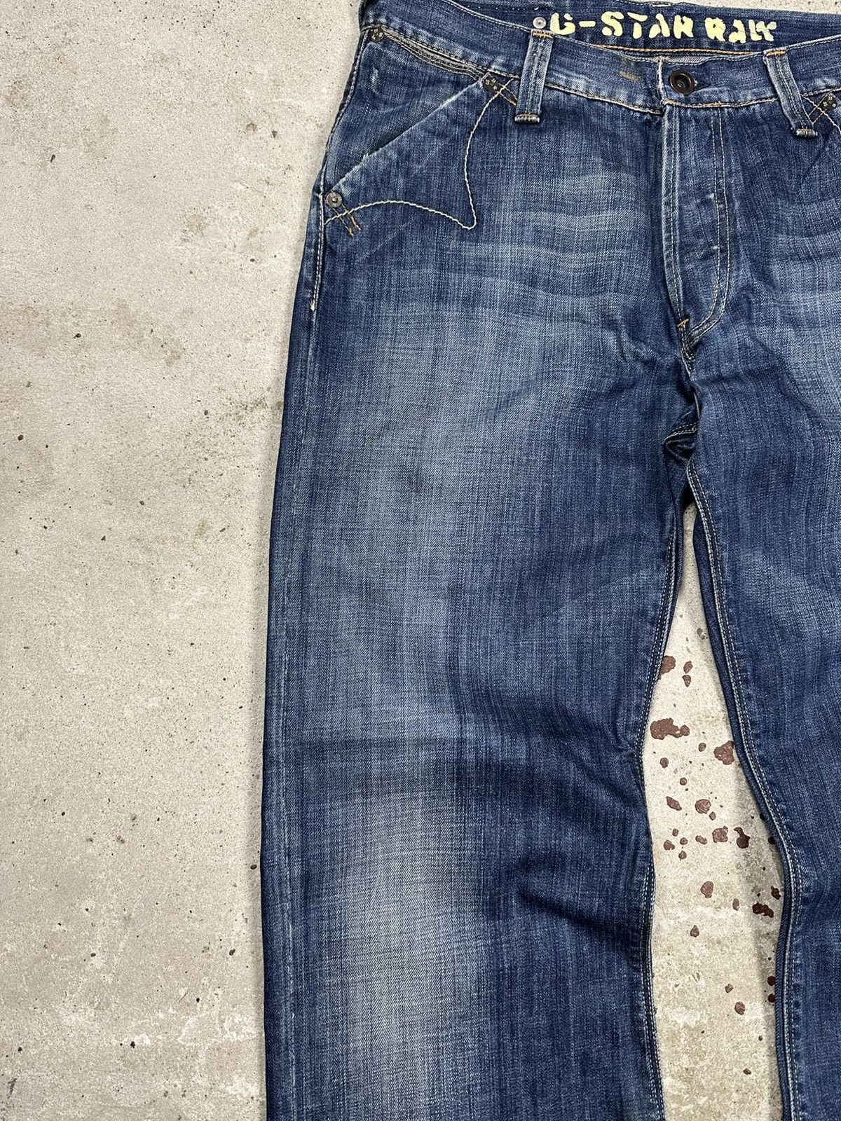 G-Star Vintage Y2K G Star Raw Limit Regular Denim Pants Jeans baggy Size US 31 - 5 Thumbnail