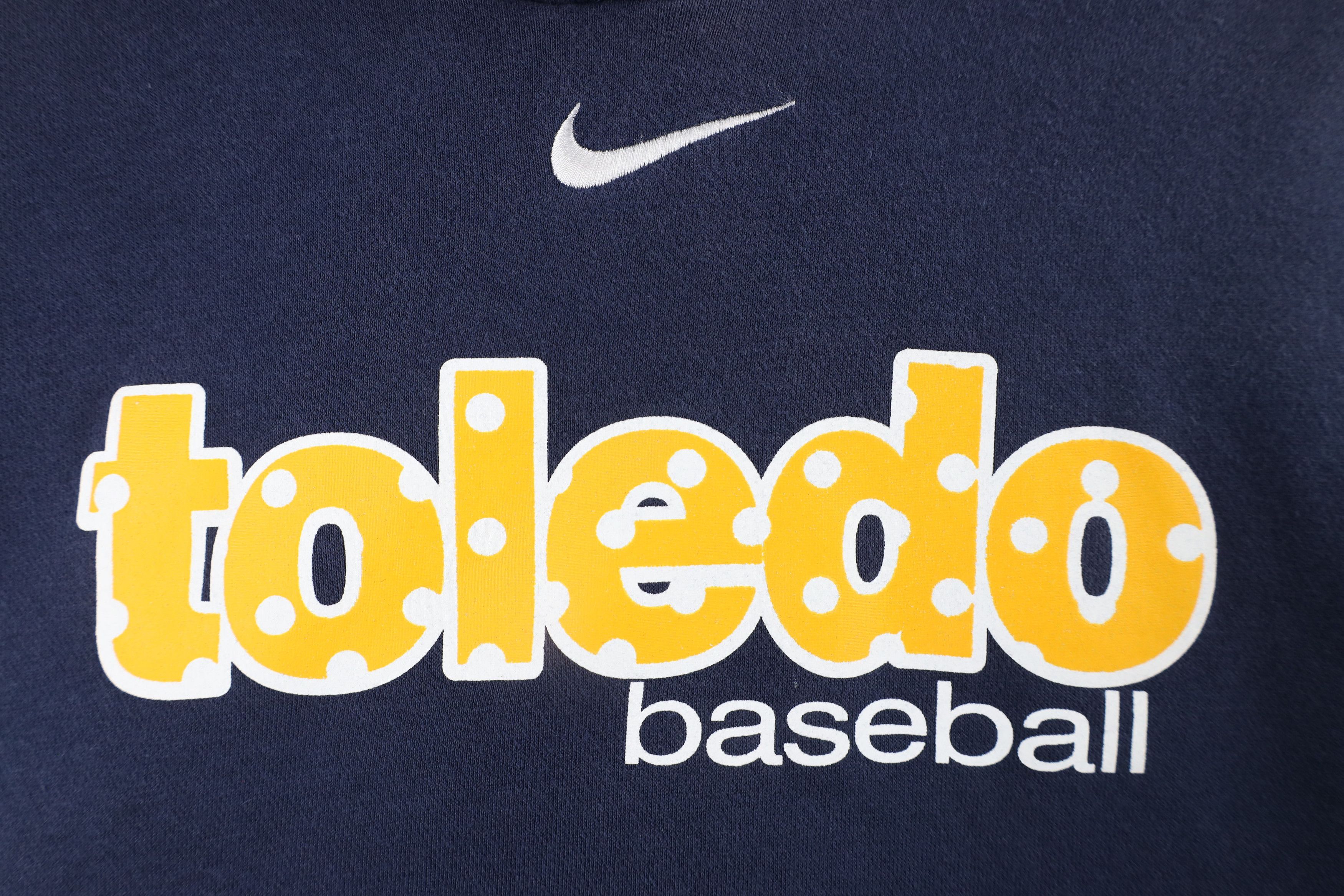 Nike × Vintage Nike University of Toledo Baseball Hoodie Sweatshirt Blue Size US L / EU 52-54 / 3 - 5 Thumbnail