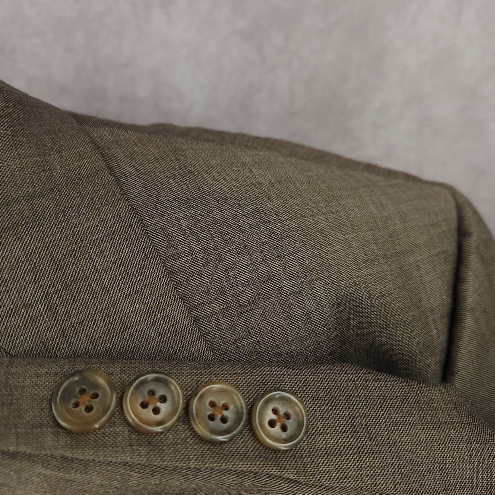 Vintage Hickey Freeman Blazer Mens 48 Gray Worsted Wool Sports Coat Jacket 2 Buttons Size 48R - 5 Thumbnail