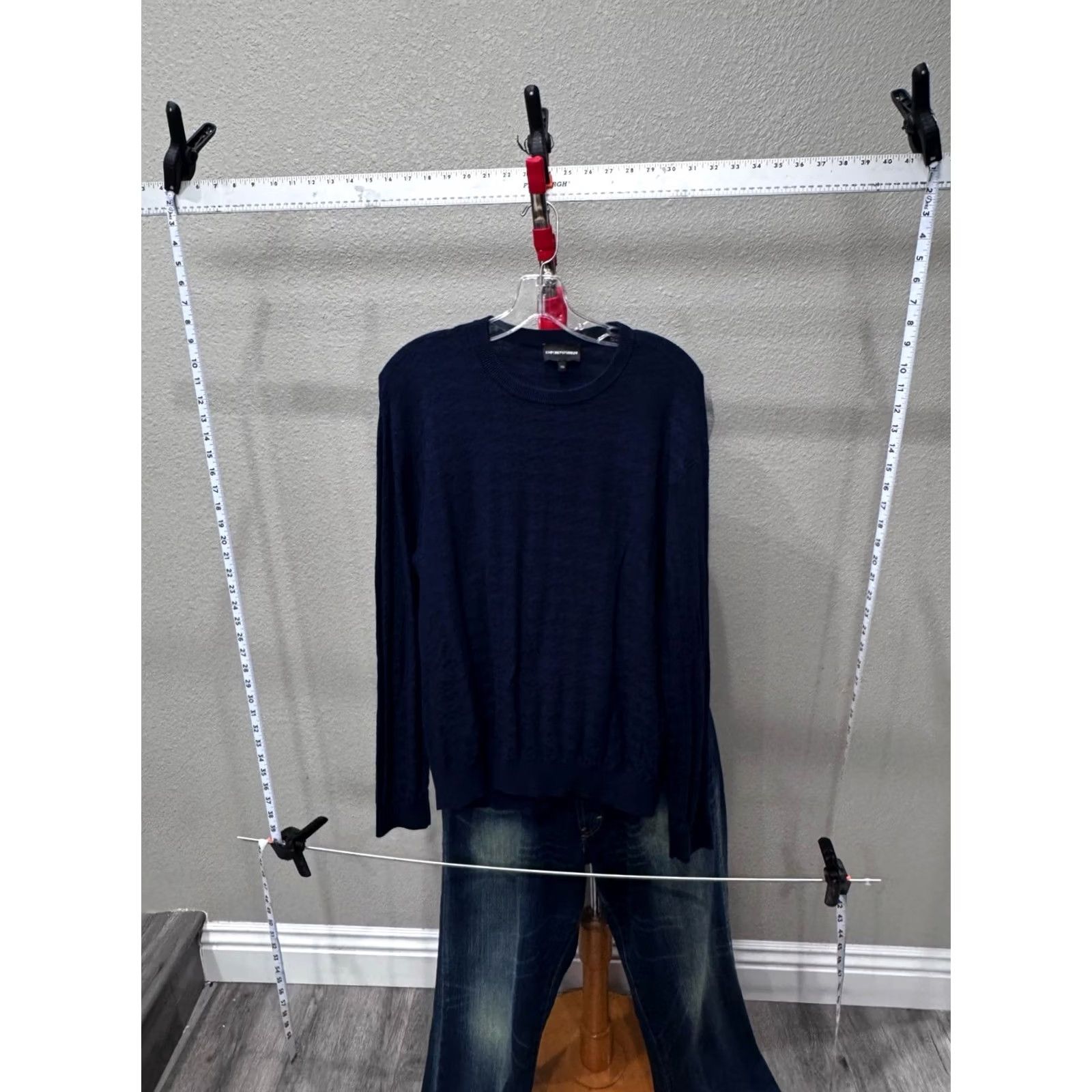 Emporio Armani Emporio Armani Sweater 2XL Multicolor Stitched Pullover Men 长 Size US XXL / EU 58 / 5 - 3 Thumbnail
