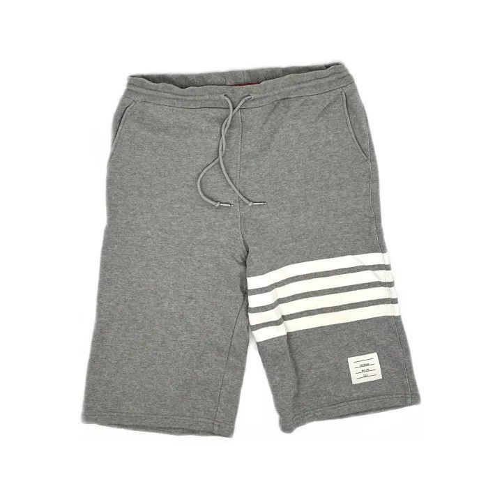 Thom Browne Thom Browne Classic Striped Gray Casual Shorts -2507 Size US 26 / EU 42 - 8 Thumbnail