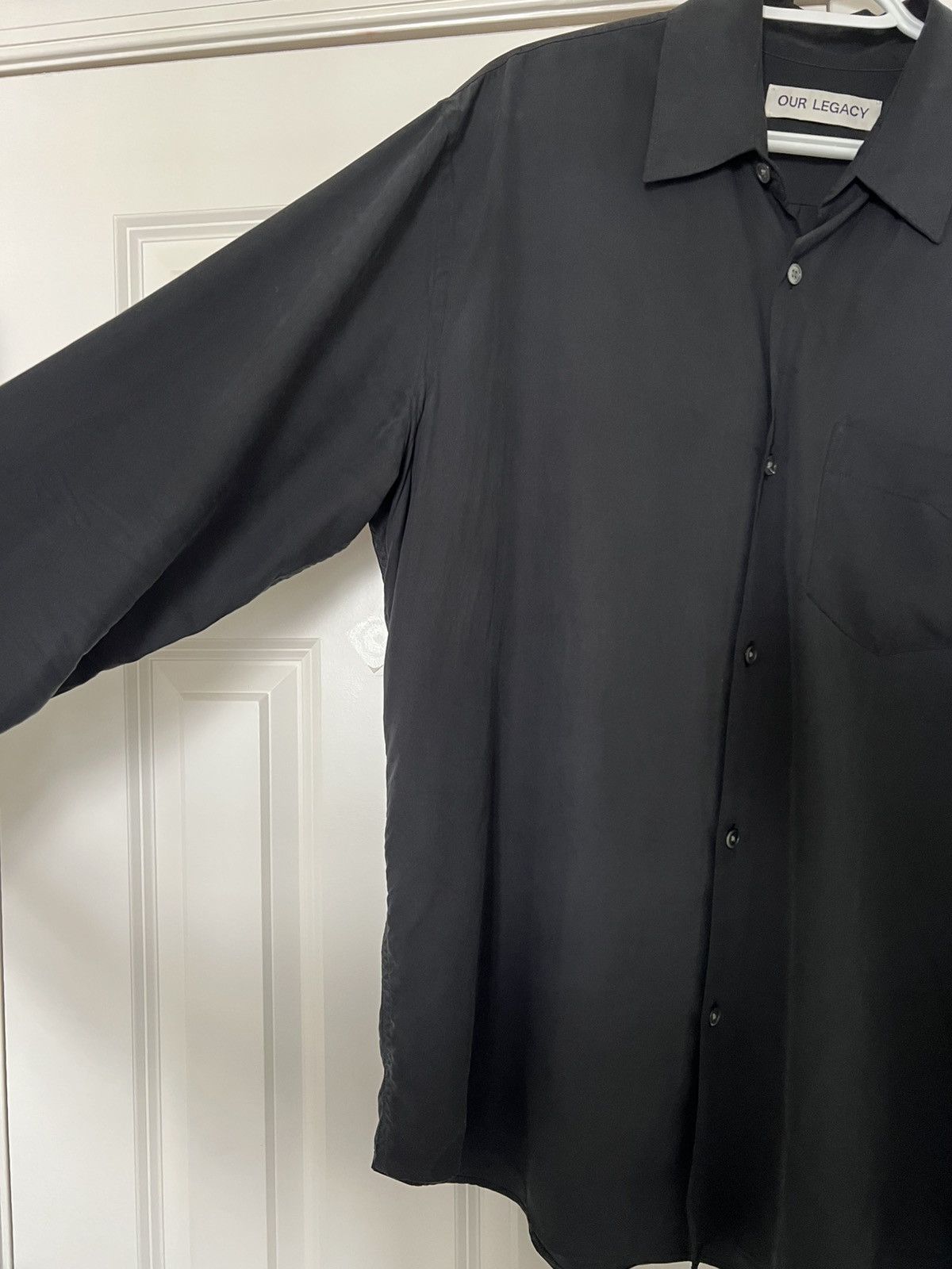 Our Legacy Our Legacy Initial Shirt Black Fine Silk Size US M / EU 48-50 / 2 - 4 Thumbnail