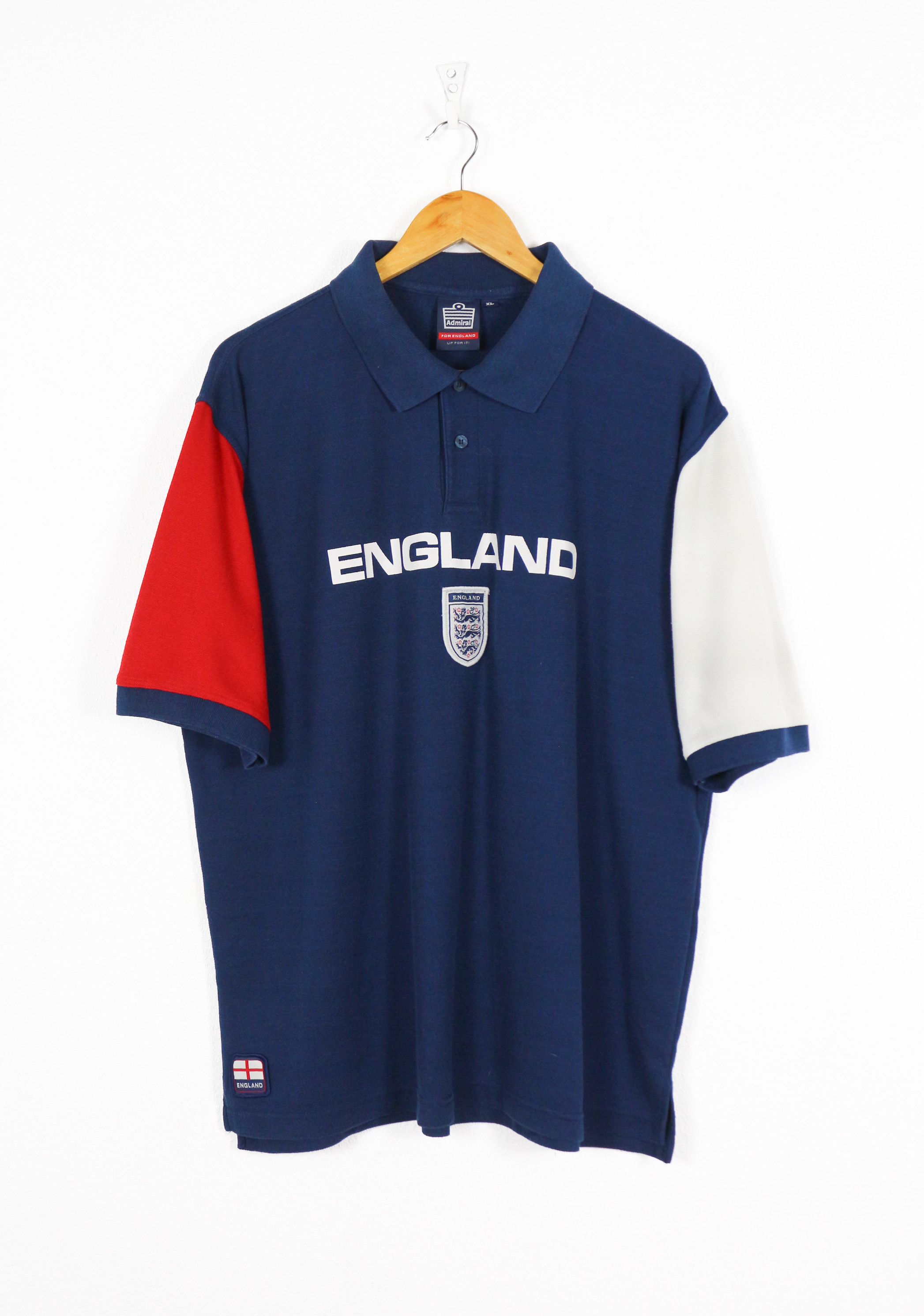 Vintage Vintage England Admiral Rugby Polo British Shirt 90s Size US M / EU 48-50 / 2 - 1 Thumbnail