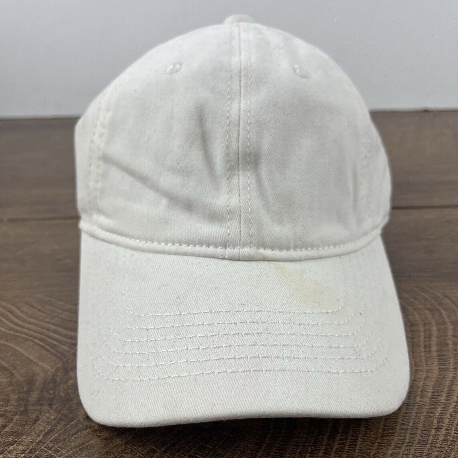 Other Plain White Hat Adult Cap Hat White Cap Hat Adjustable Hat W Size ONE SIZE - 4 Thumbnail