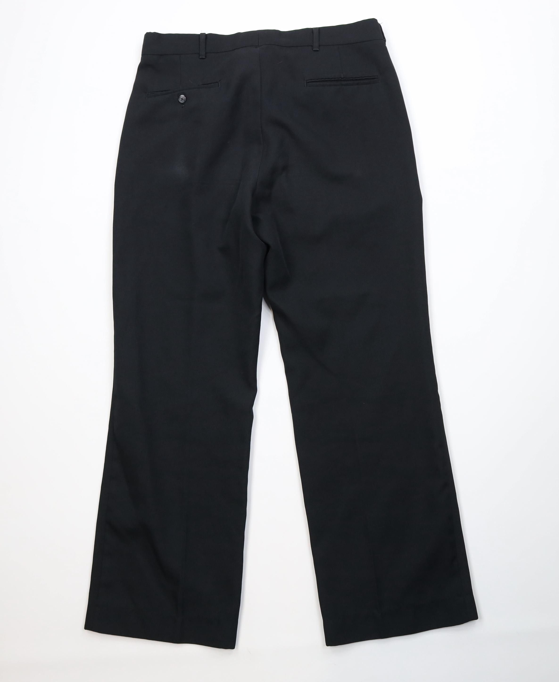 Vintage Vintage 70s Streetwear Flared Wide Leg Chino Pants Black USA Size US 32 / EU 48 - 9 Thumbnail